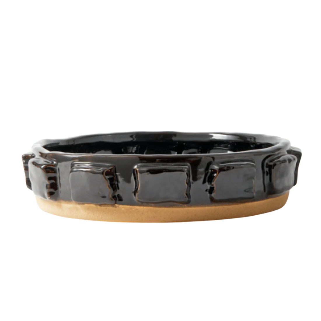 Tablett STRUCTURE BOWL dunkelbraun