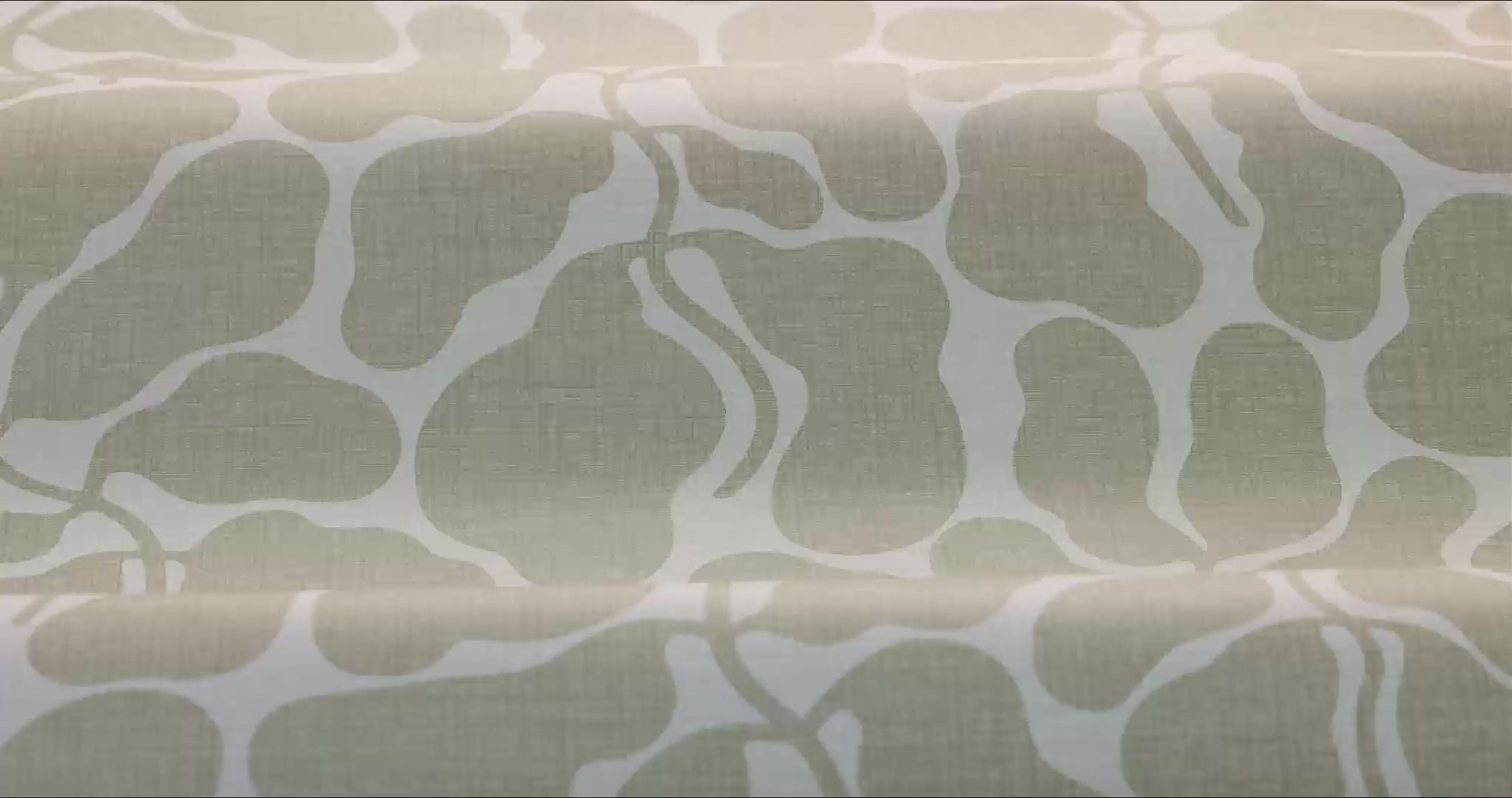 Non-woven paper wallpaper with a botanical pattern MY SECRET GARDEN beige with white