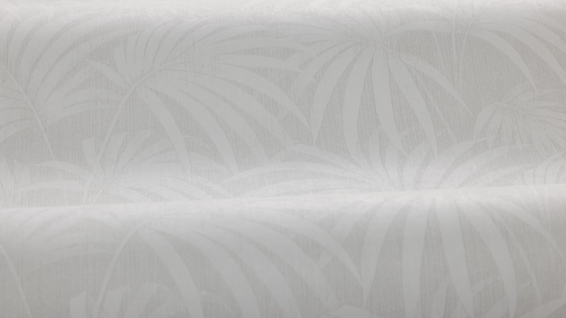 Non-woven paper wallpaper with a plant pattern PAULA gray with white