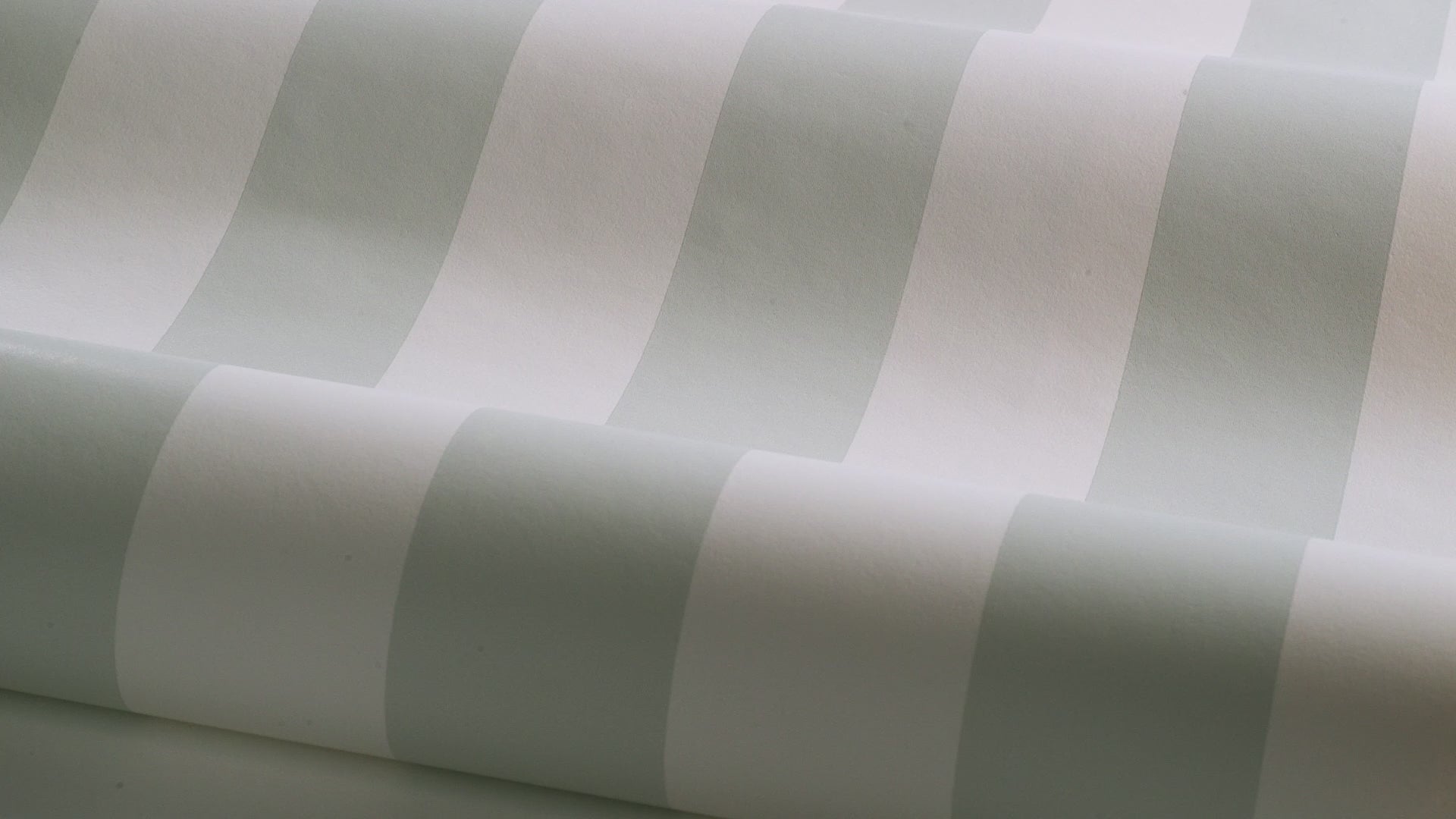 Non-woven paper wallpaper in stripes FALSTERBO STRIPE white with green