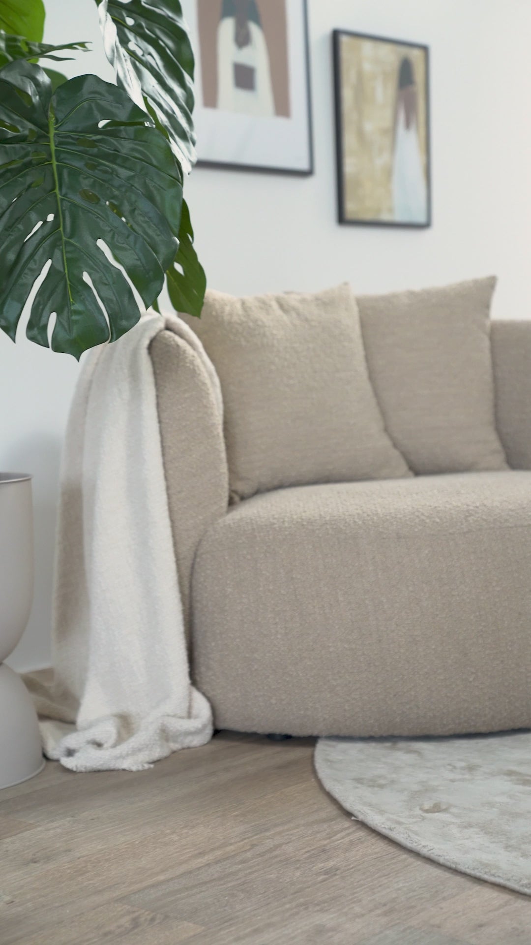 LOUIS Armchair in Dark Beige