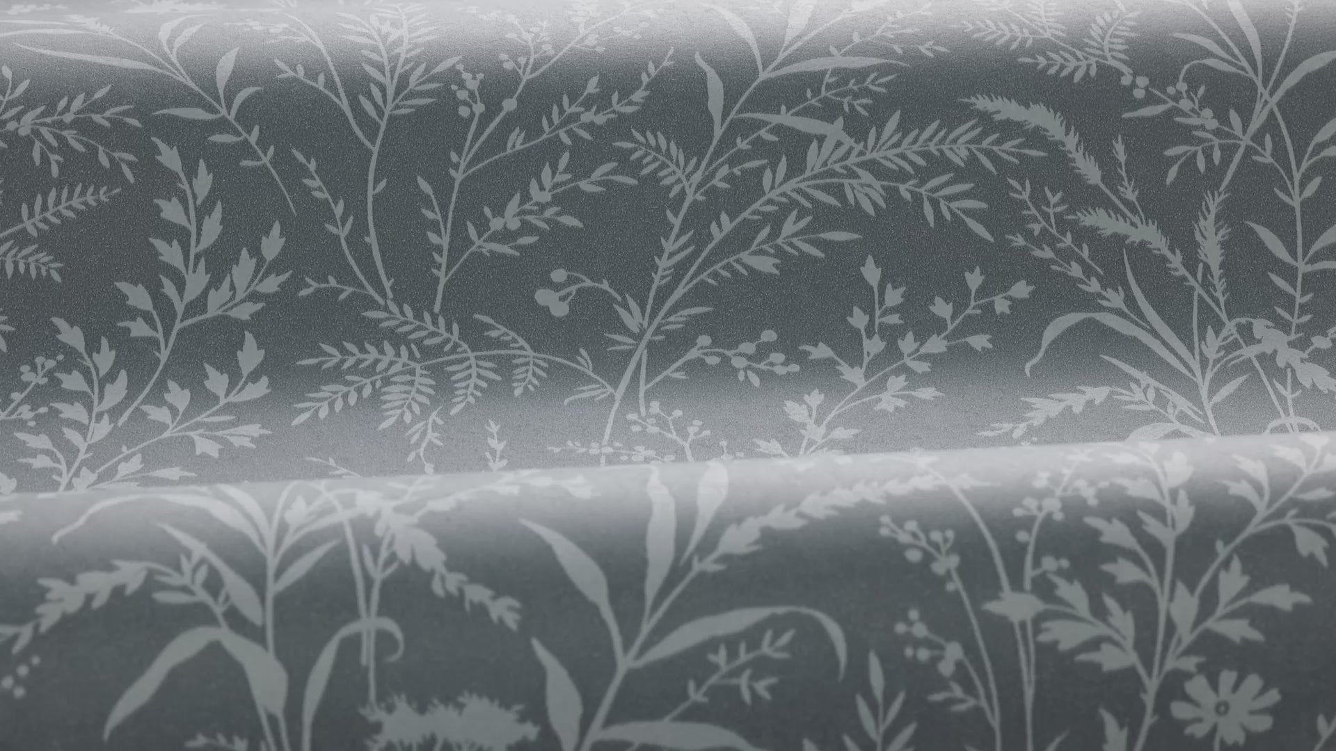 Non-woven paper wallpaper with a floral pattern FLORIAN blue