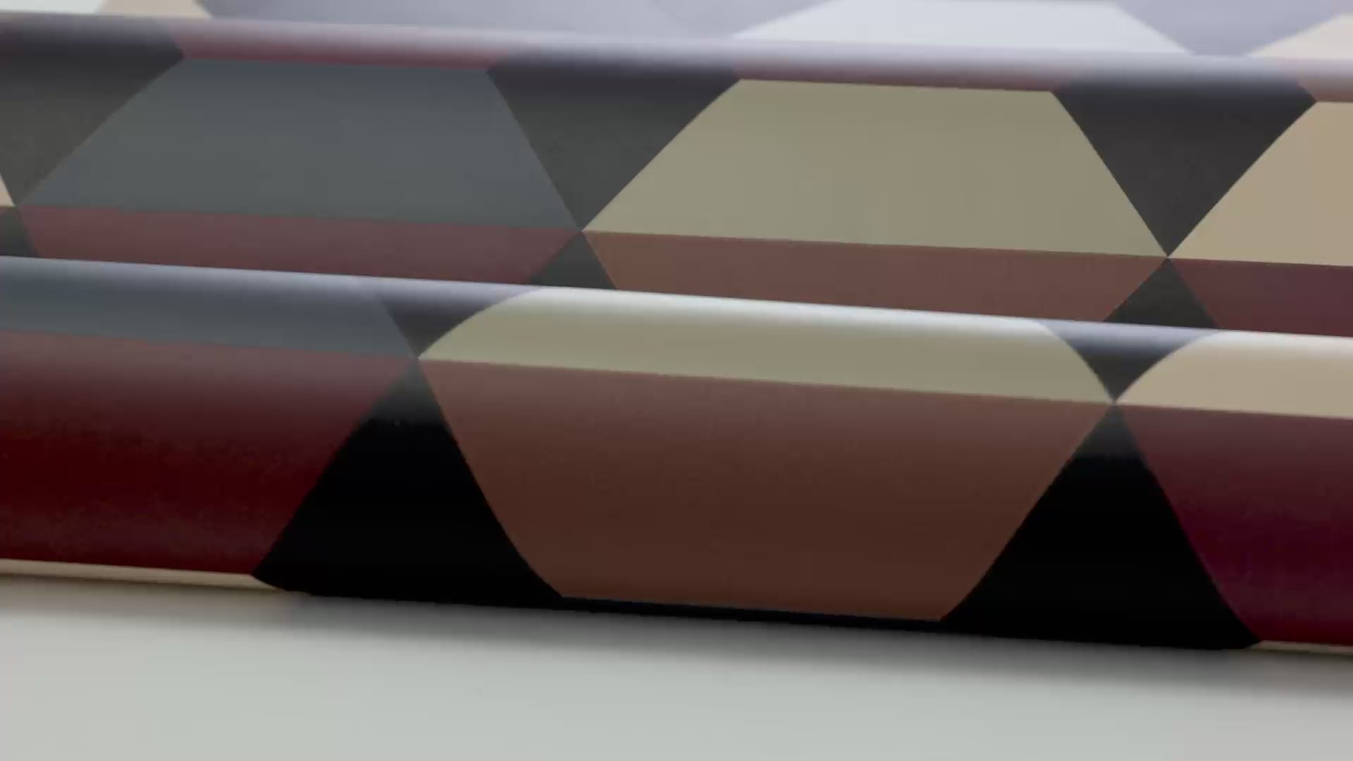 Non-woven paper wallpaper with geometric pattern PRISMA dark multicolored