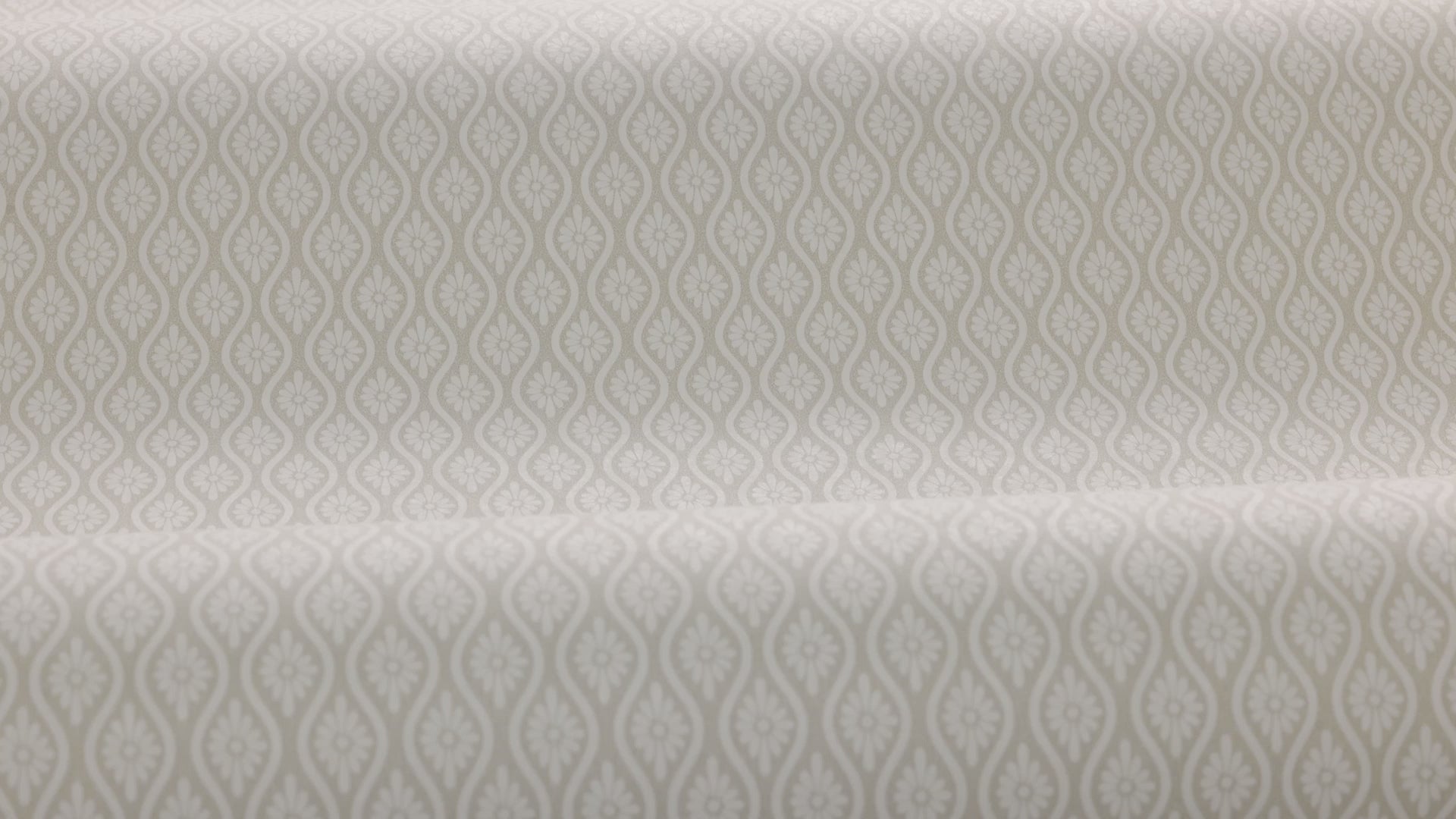 Non-woven paper wallpaper with a plant pattern MOA light brown