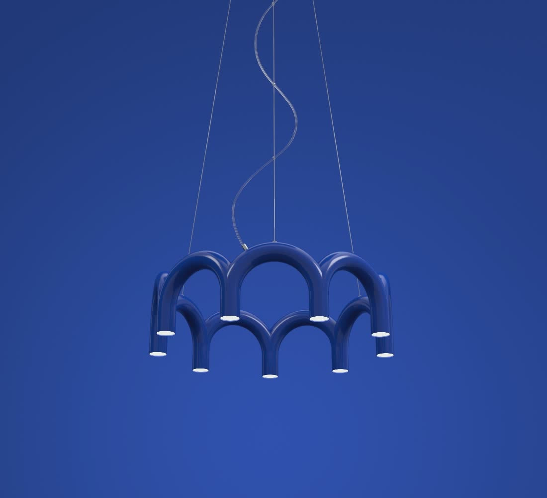 ARCH CIRCLE pendant lamp blue