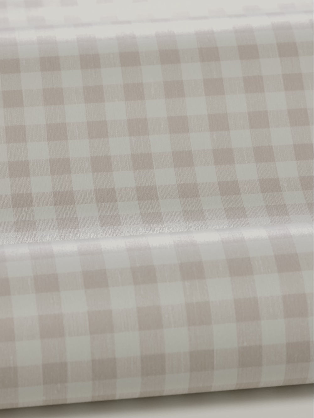 Structural wallpaper imitating linen in a pink and white checkered pattern - PICNIC CHECK