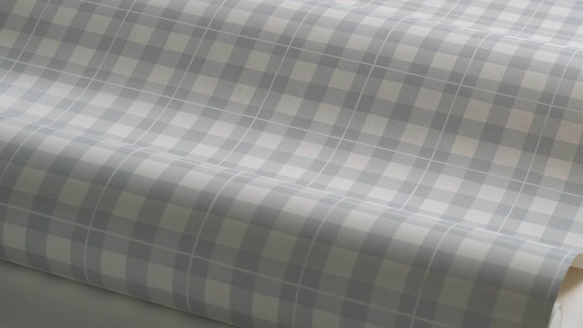 Geometric Pattern Wallpaper in Checkered Design FRIDA Blue with White