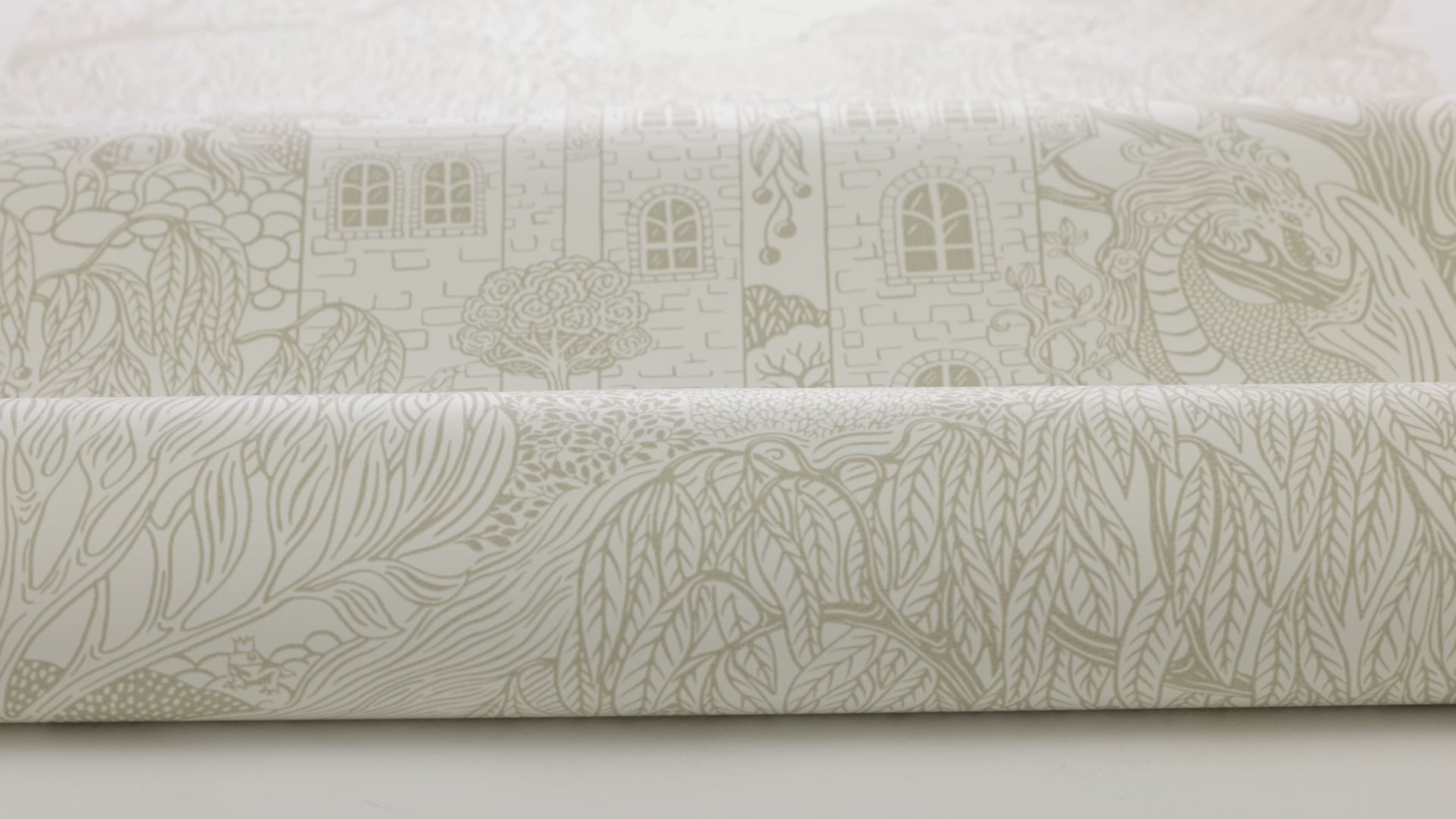 Children's wallpaper with a fairy tale theme KINGDOM OF THE WILLOW beige