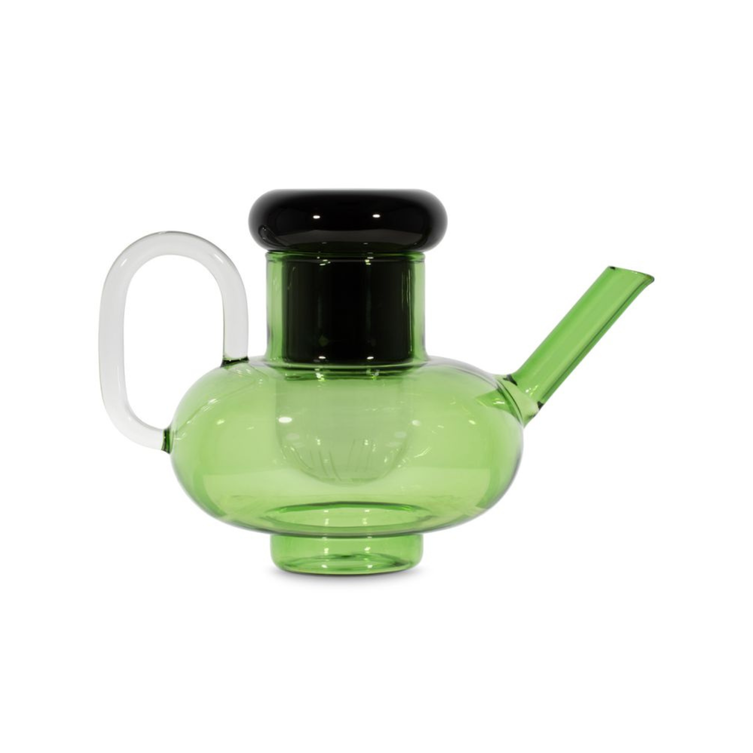 [Bald kommt] Schwarzgrüner Glas Tee-Krug [Julia] [Amelia SP.]