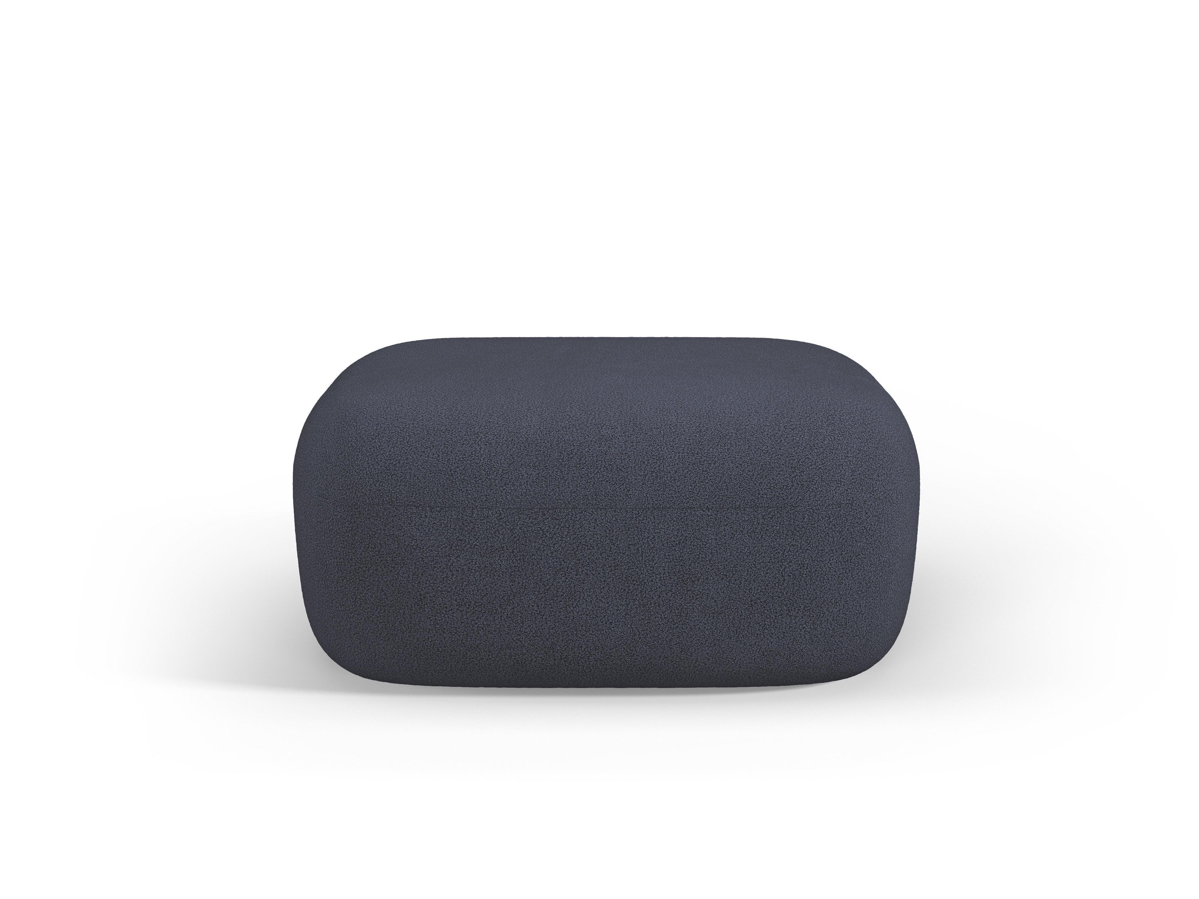 ALDRIN pouffe navy blue boucle Windsor & Co Eye on Design