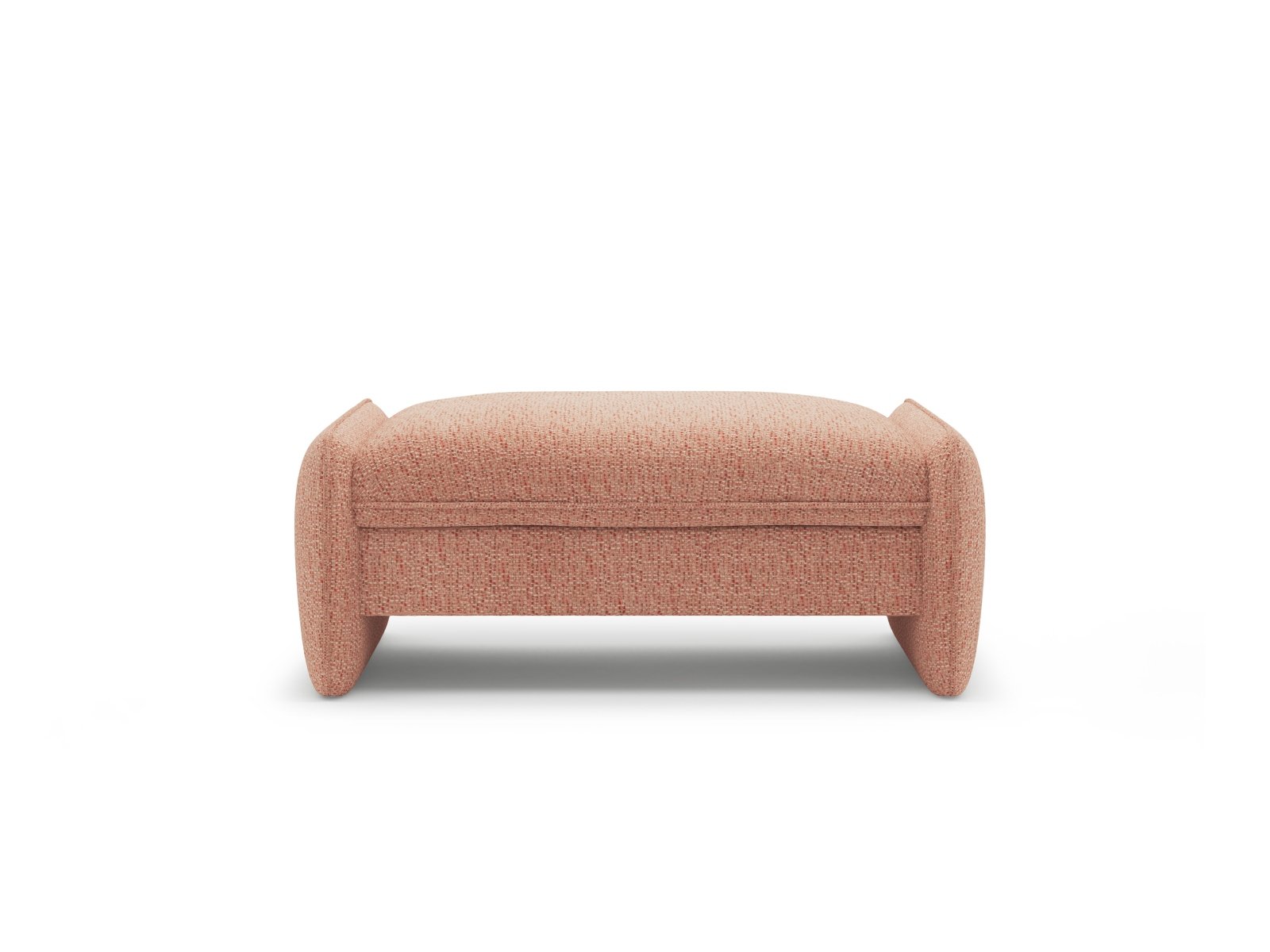 Rectangular Pouf GEORGIA Pink Chenille