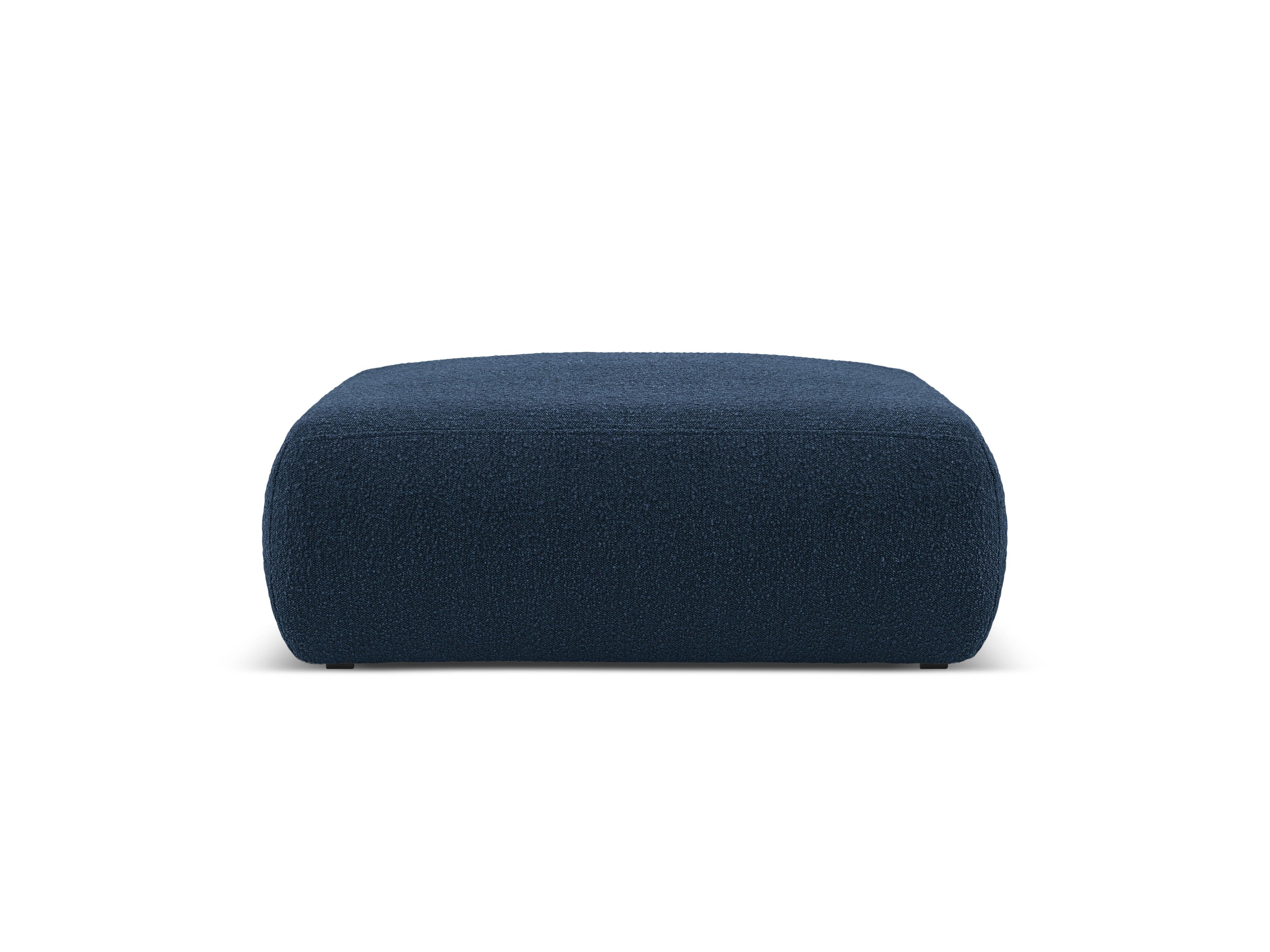 Puf w tkaninie boucle XL LOLA ciemnoniebieski Windsor & Co    Eye on Design