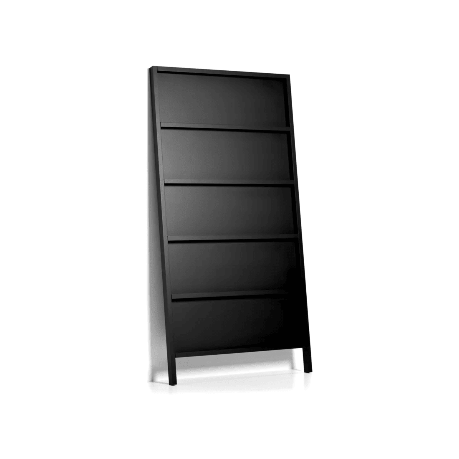 Bookcase OBLIQUE black Moooi 210 cm Eye on Design