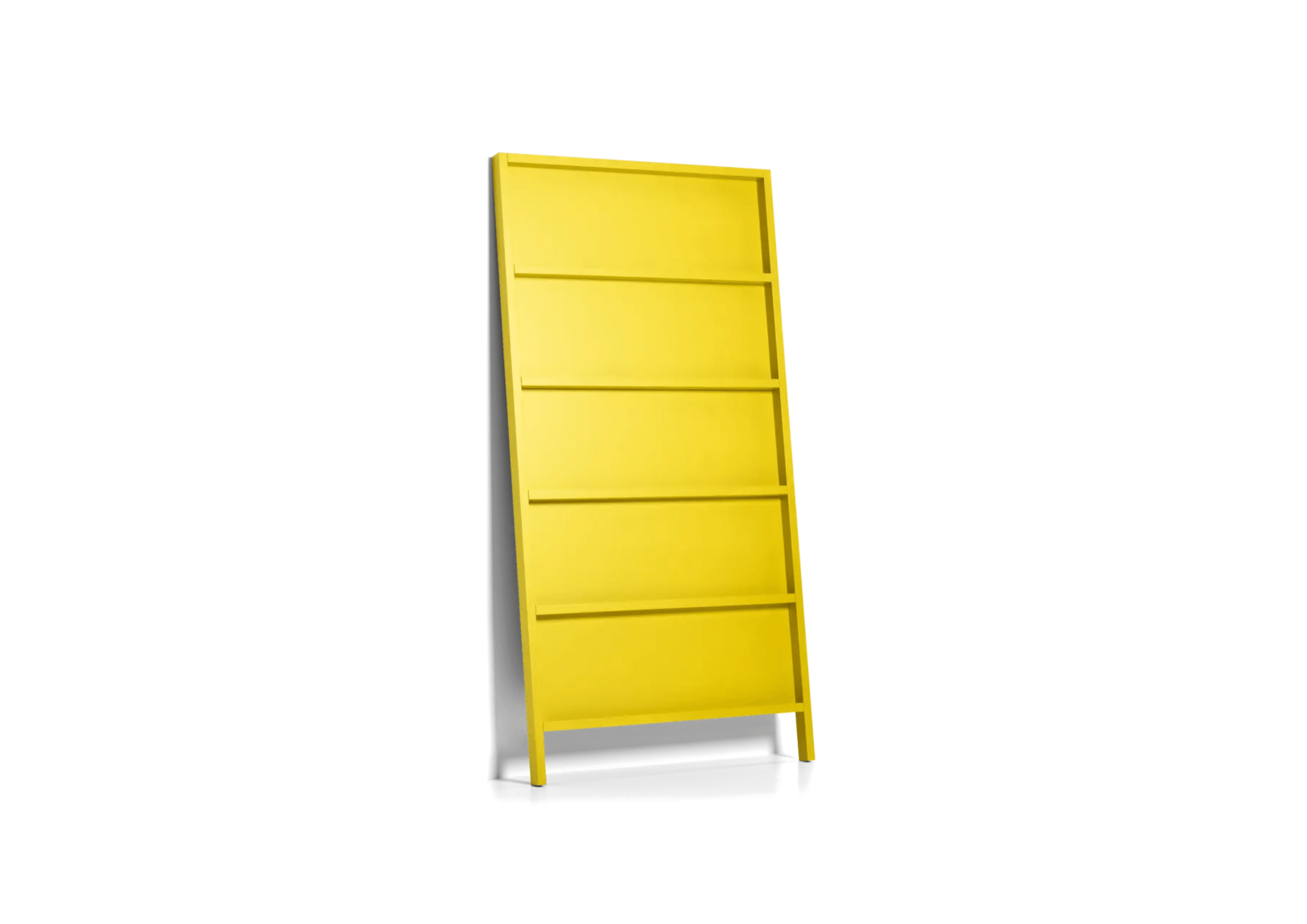 Bookcase OBLIQUE yellow Moooi 210 cm Eye on Design