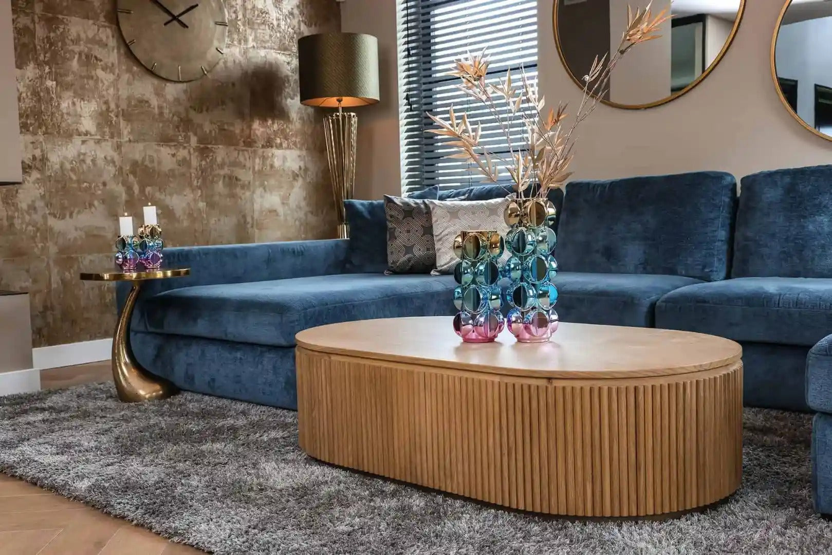 BELFORT oak veneer coffee table