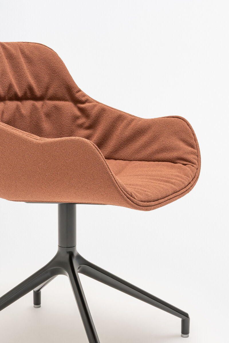 Krzesło obrotowe BALTIC SOFT DUO z aluminiową podstawą - kolor do wyboru [Milena] MDD    Eye on Design