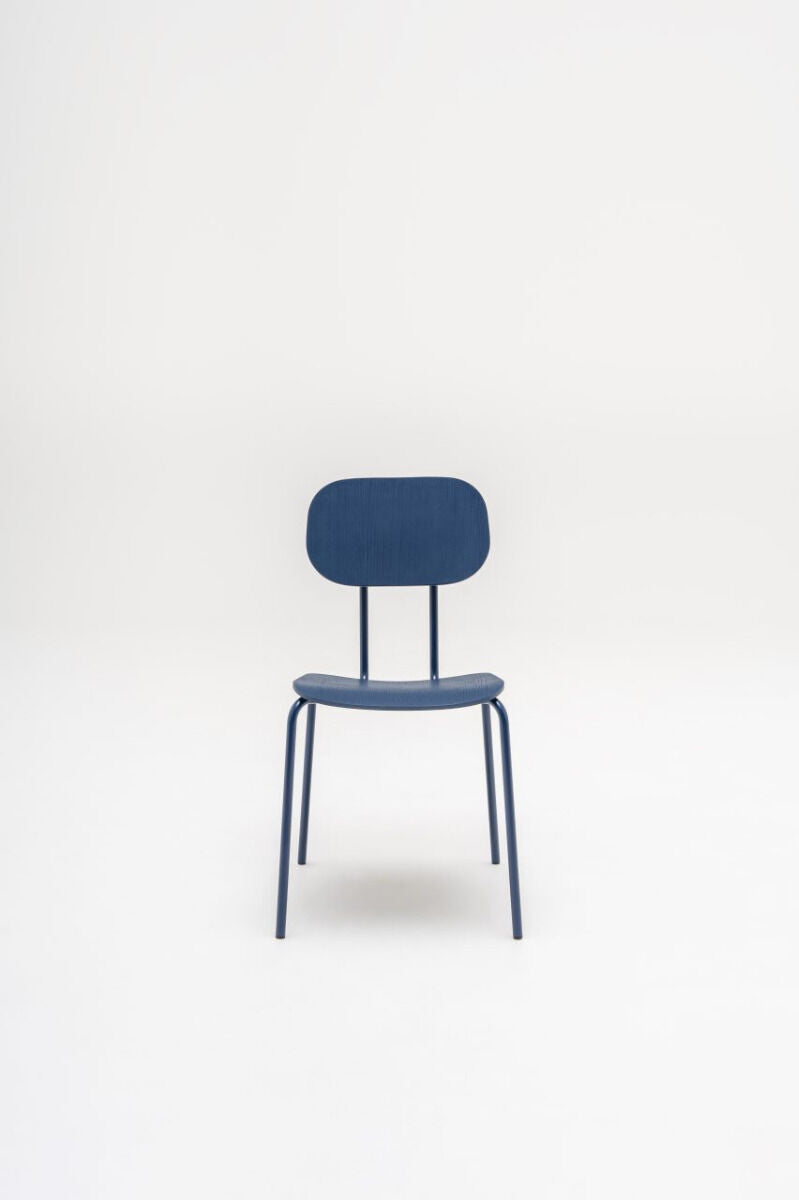Krzesło NEW SCHOOL podstawa czworonożna beżowy [Milena] MDD    Eye on Design