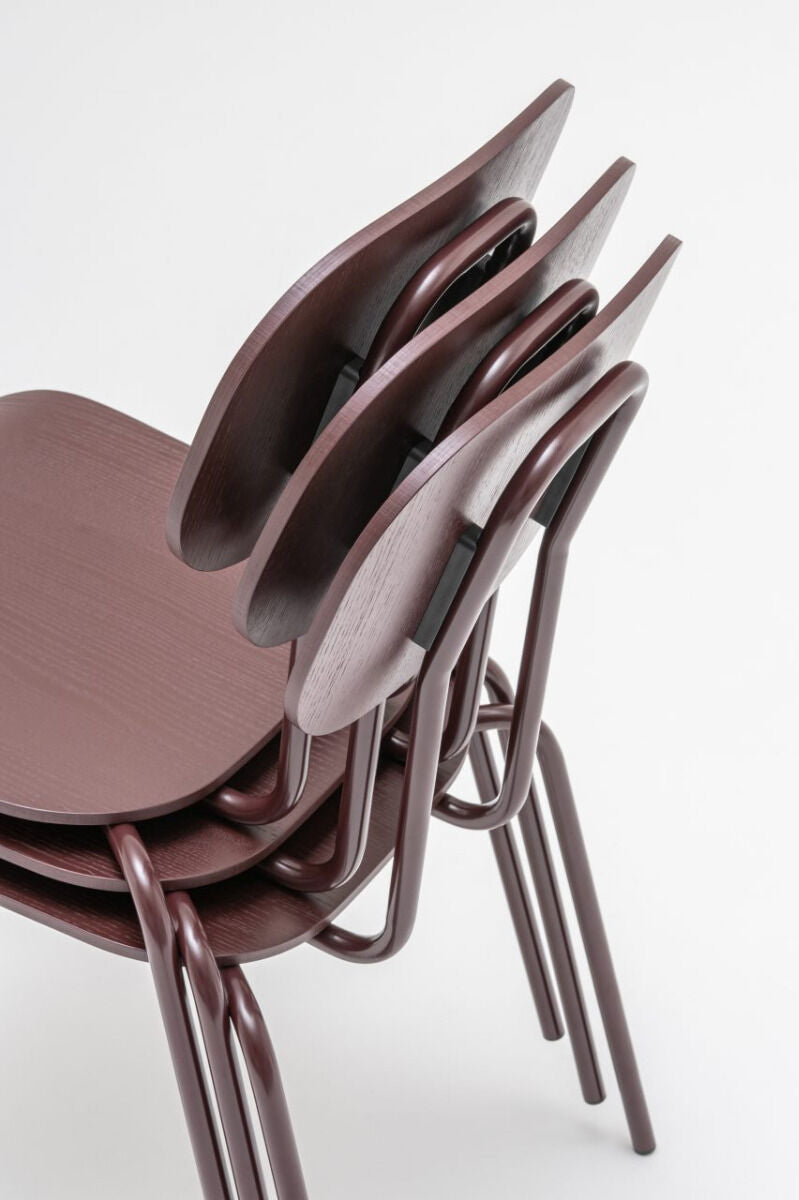 Krzesło NEW SCHOOL podstawa czworonożna beżowy [Milena] MDD    Eye on Design