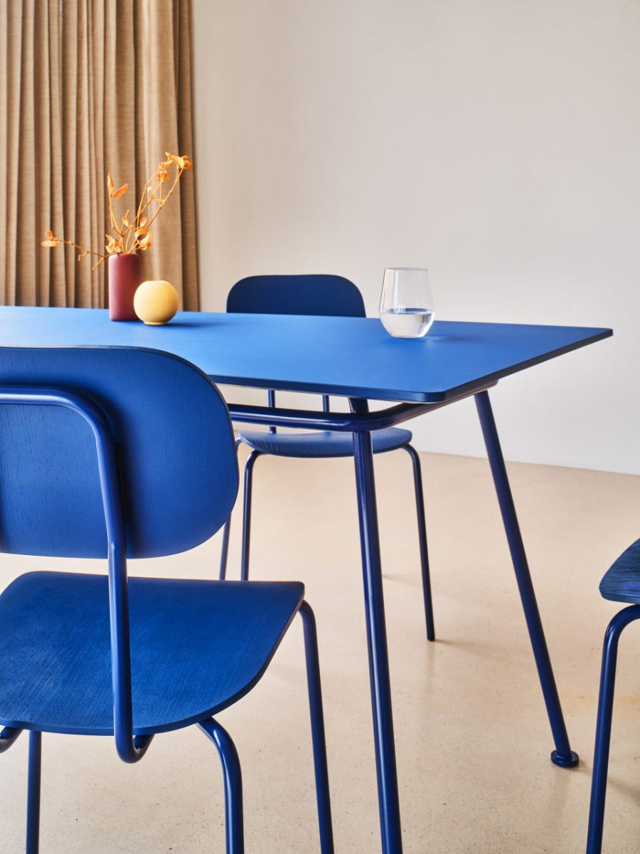 New school chair dark green base