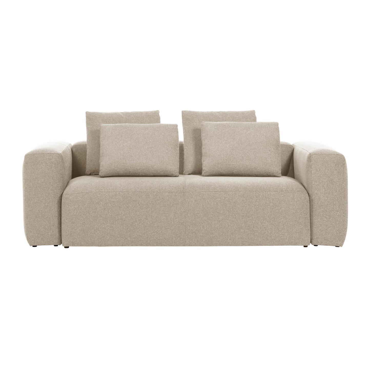 Sofa 2-osobowa BLOK beżowy szenil La Forma    Eye on Design