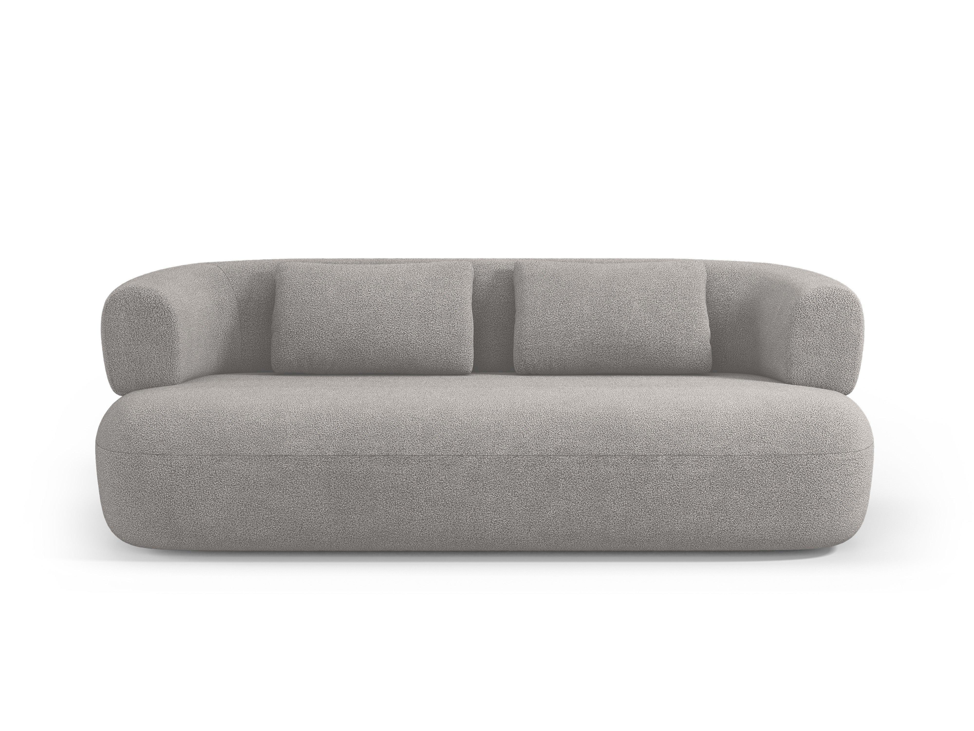 ALDRIN 3 seater sofa light grey boucle Windsor & Co Eye on Design