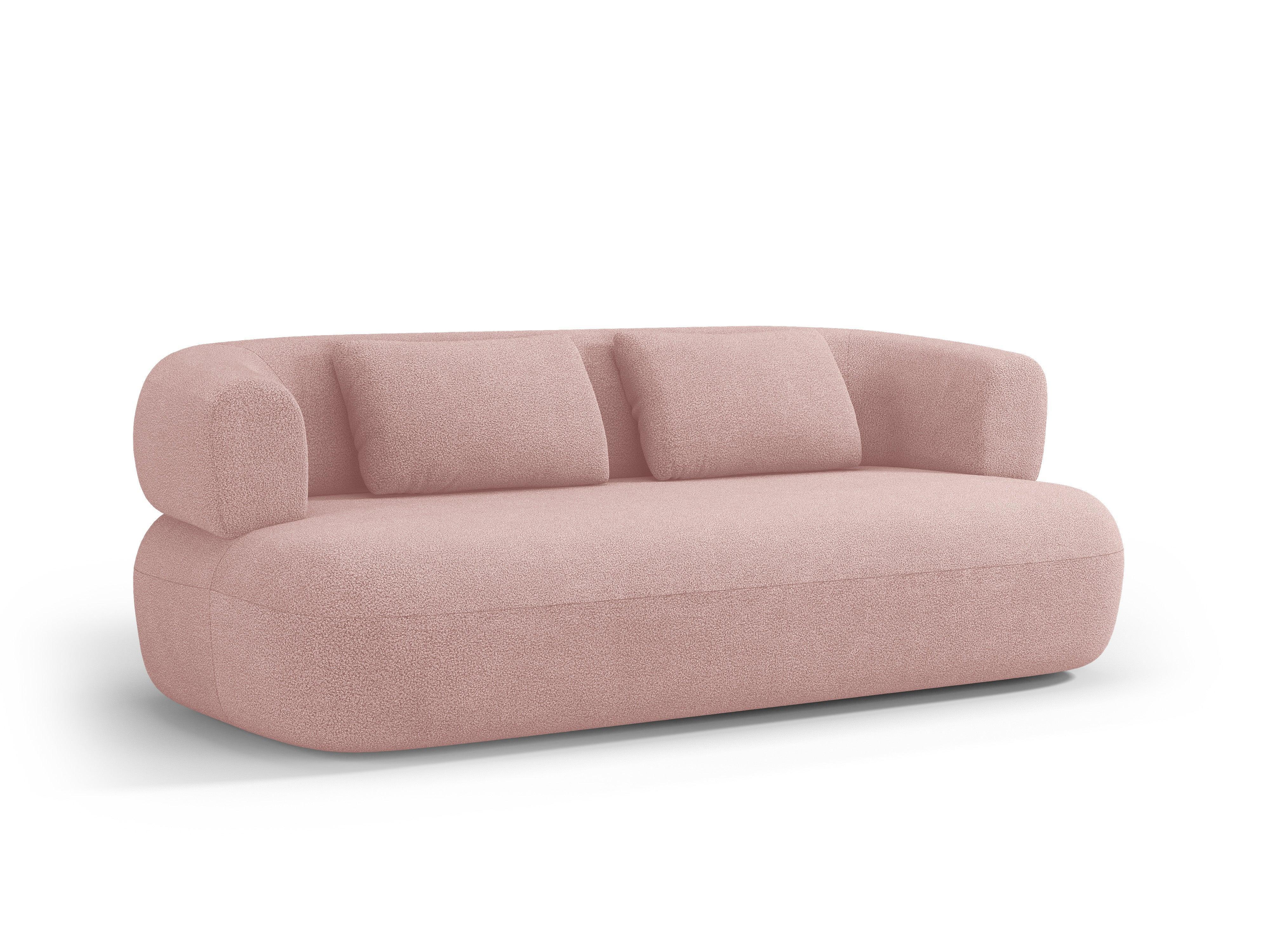 ALDRIN 3 seater sofa powder pink boucle Windsor & Co Eye on Design