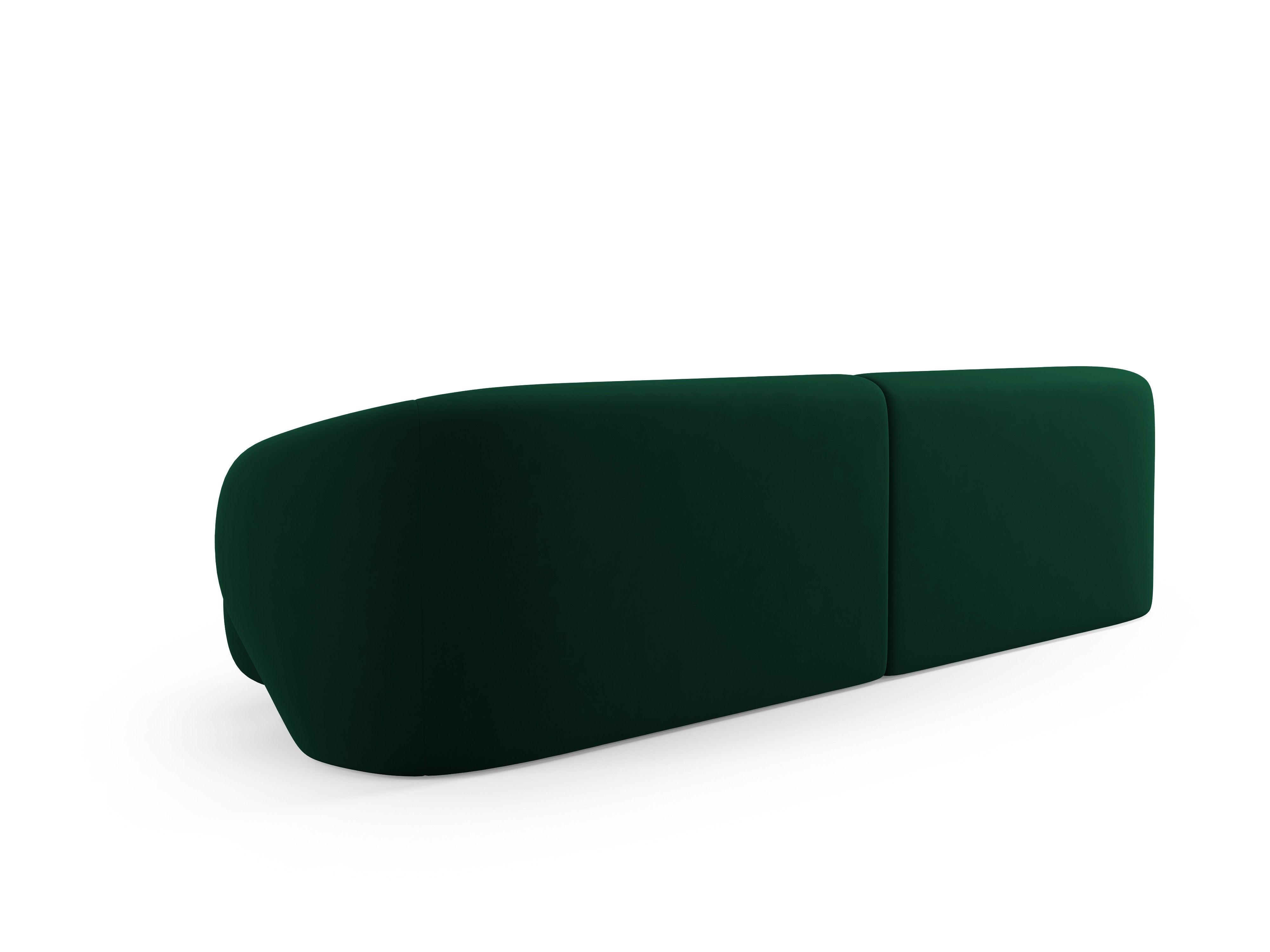 Sofa 4-osobowa aksamitna CAMDEN butelkowa zieleń Cosmopolitan Design    Eye on Design
