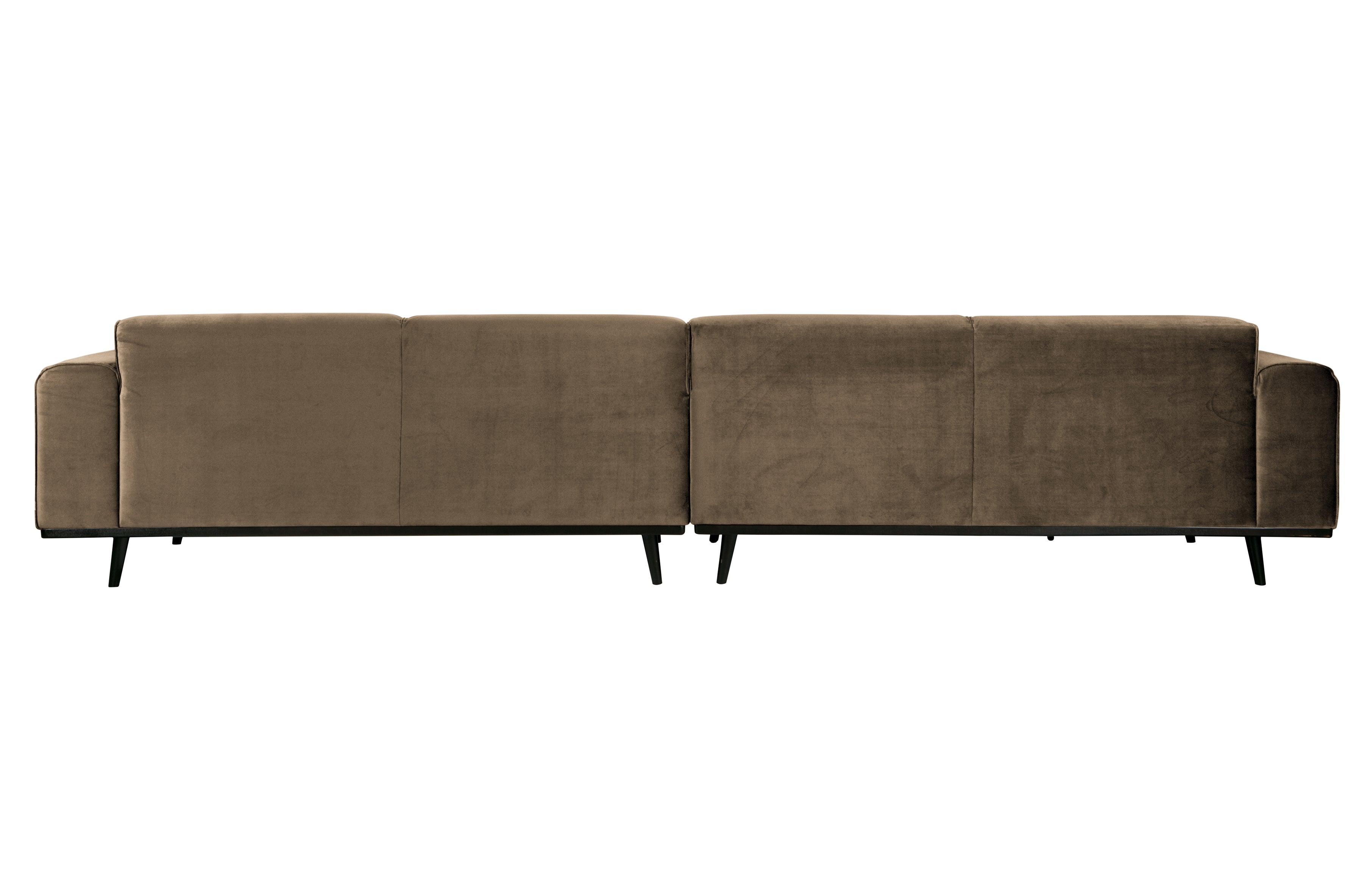 Sofa aksamitna 4-osobowa STATEMENT ciemnobrązowy Be Pure    Eye on Design