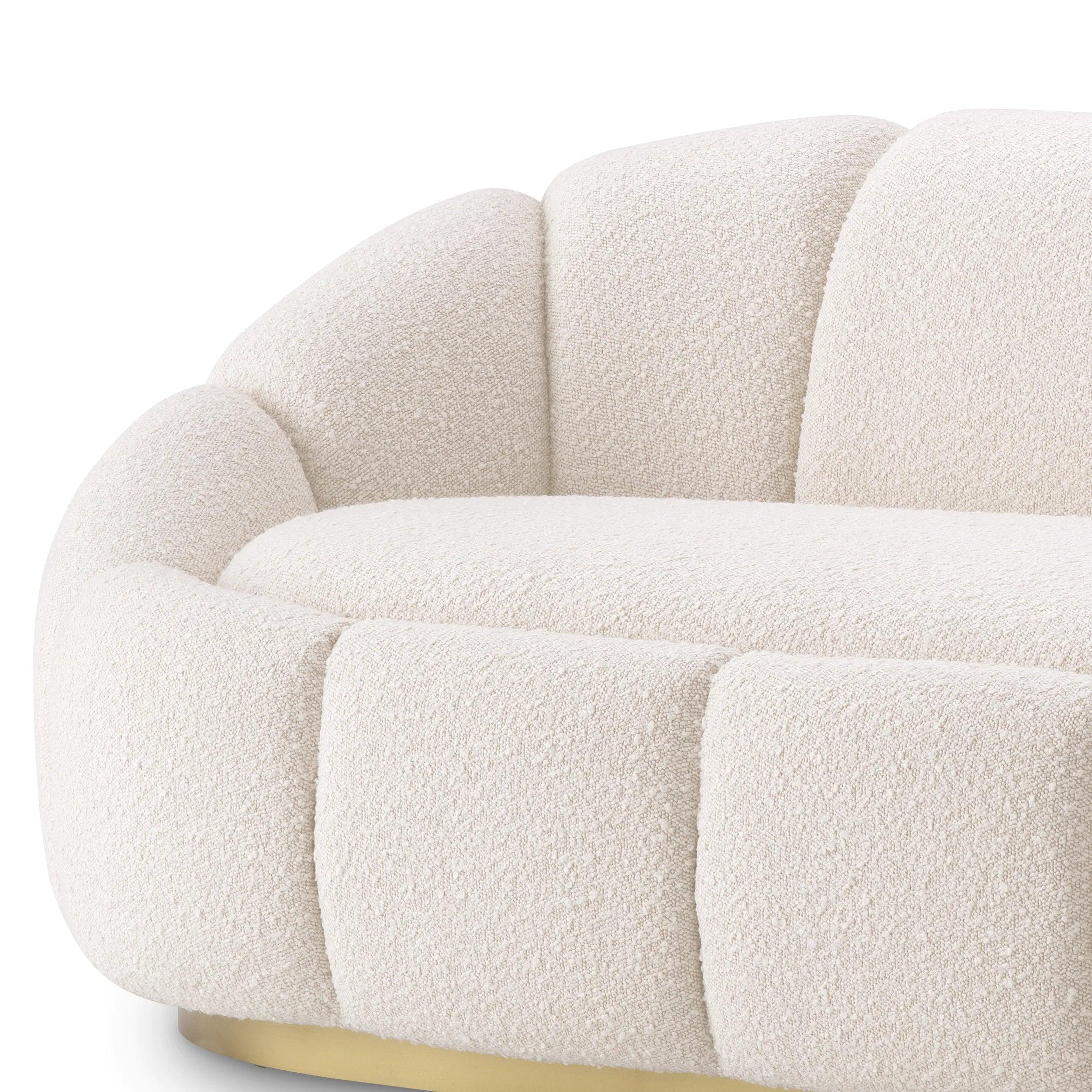 Sofa w tkaninie boucle INGER kremowy Eichholtz    Eye on Design
