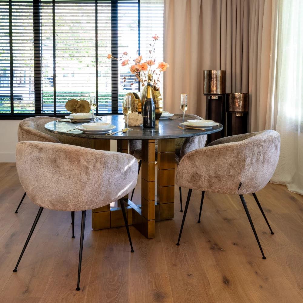Stół okrągły COLLADA czarny marmur Richmond Interiors    Eye on Design