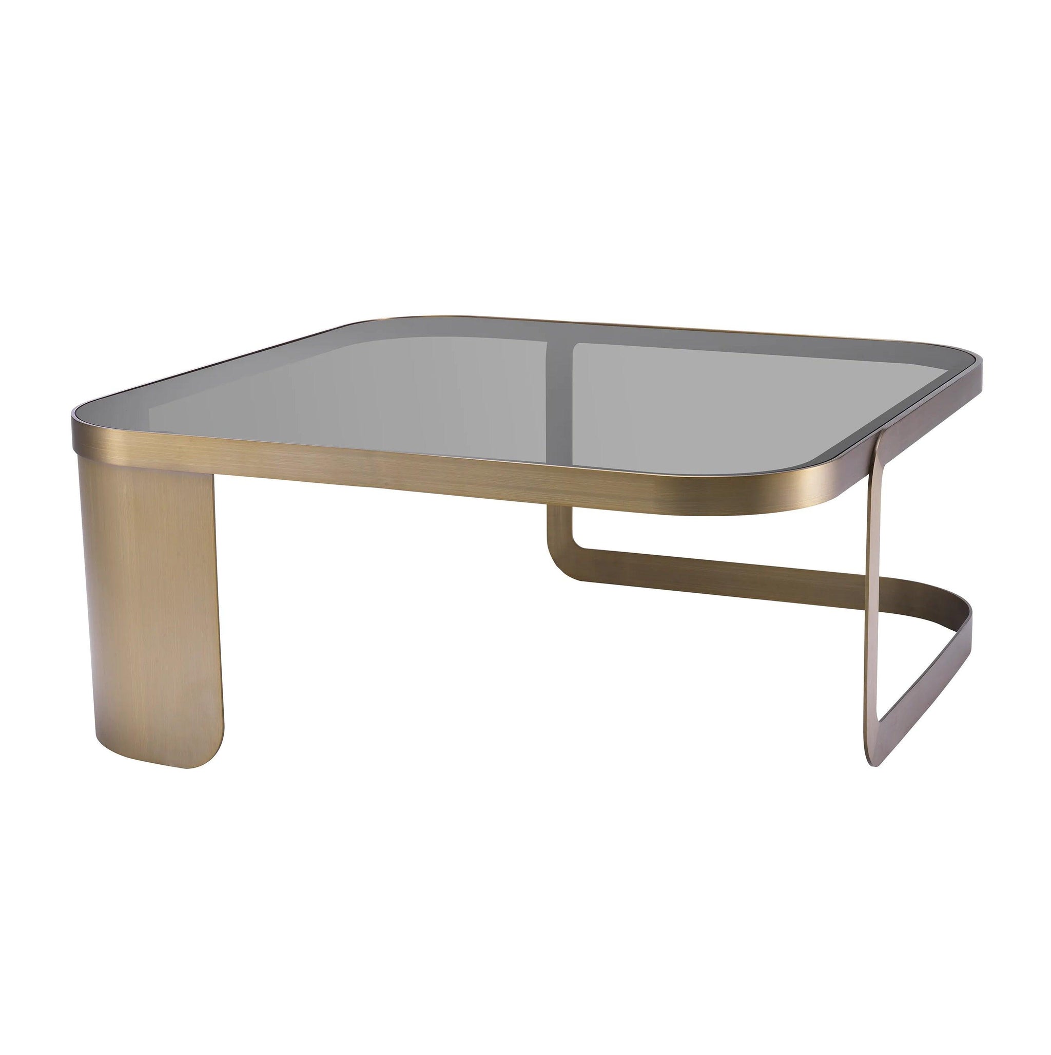 Coffee table Numa brushed brass – Eye on Design