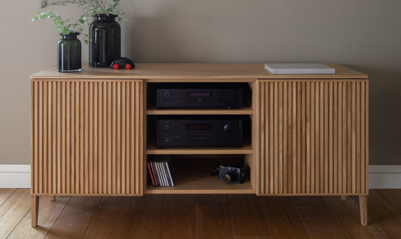 PHAB TV Cabinet Black Oak