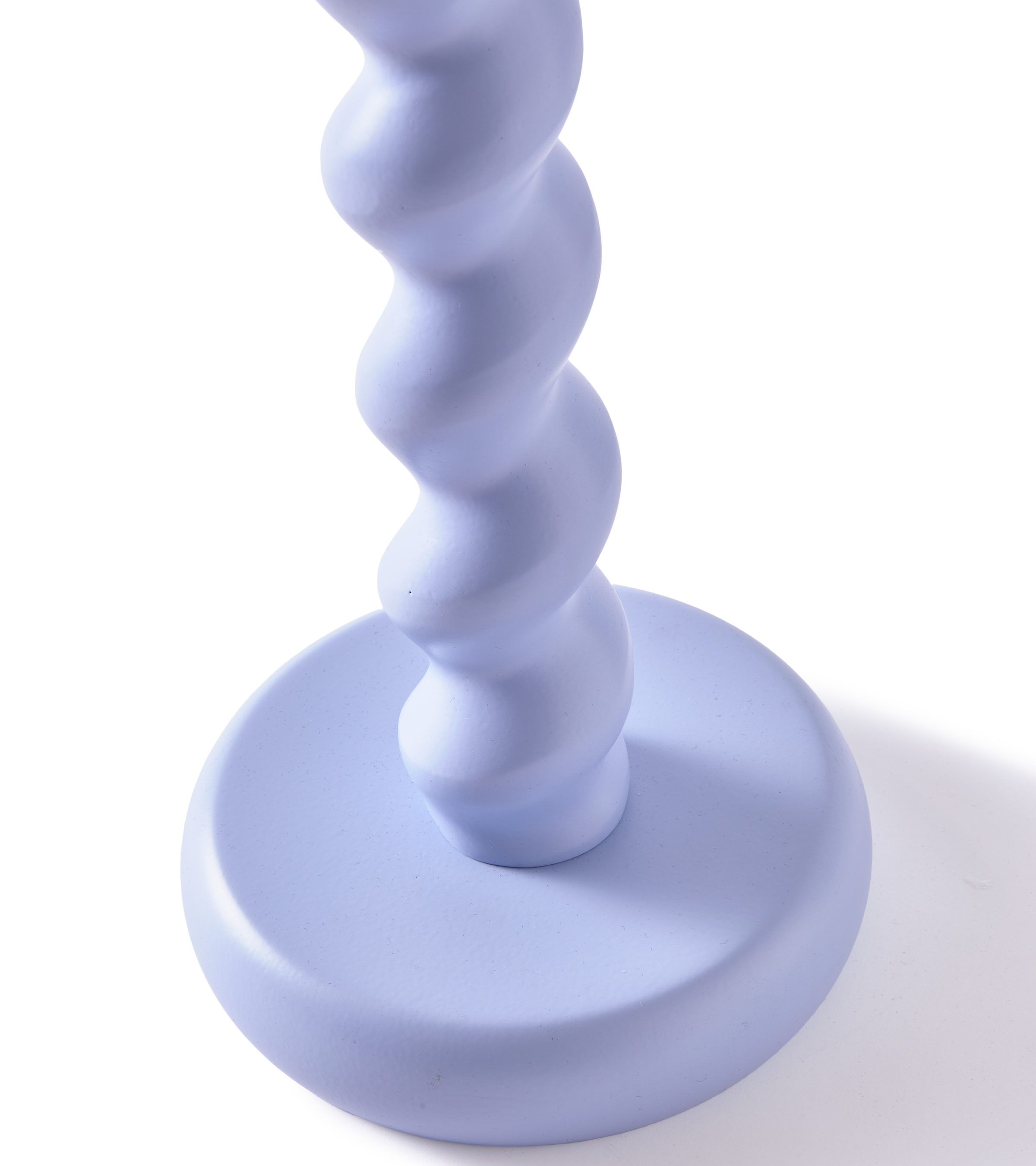 Świecznik TWISTER jasnoniebieski