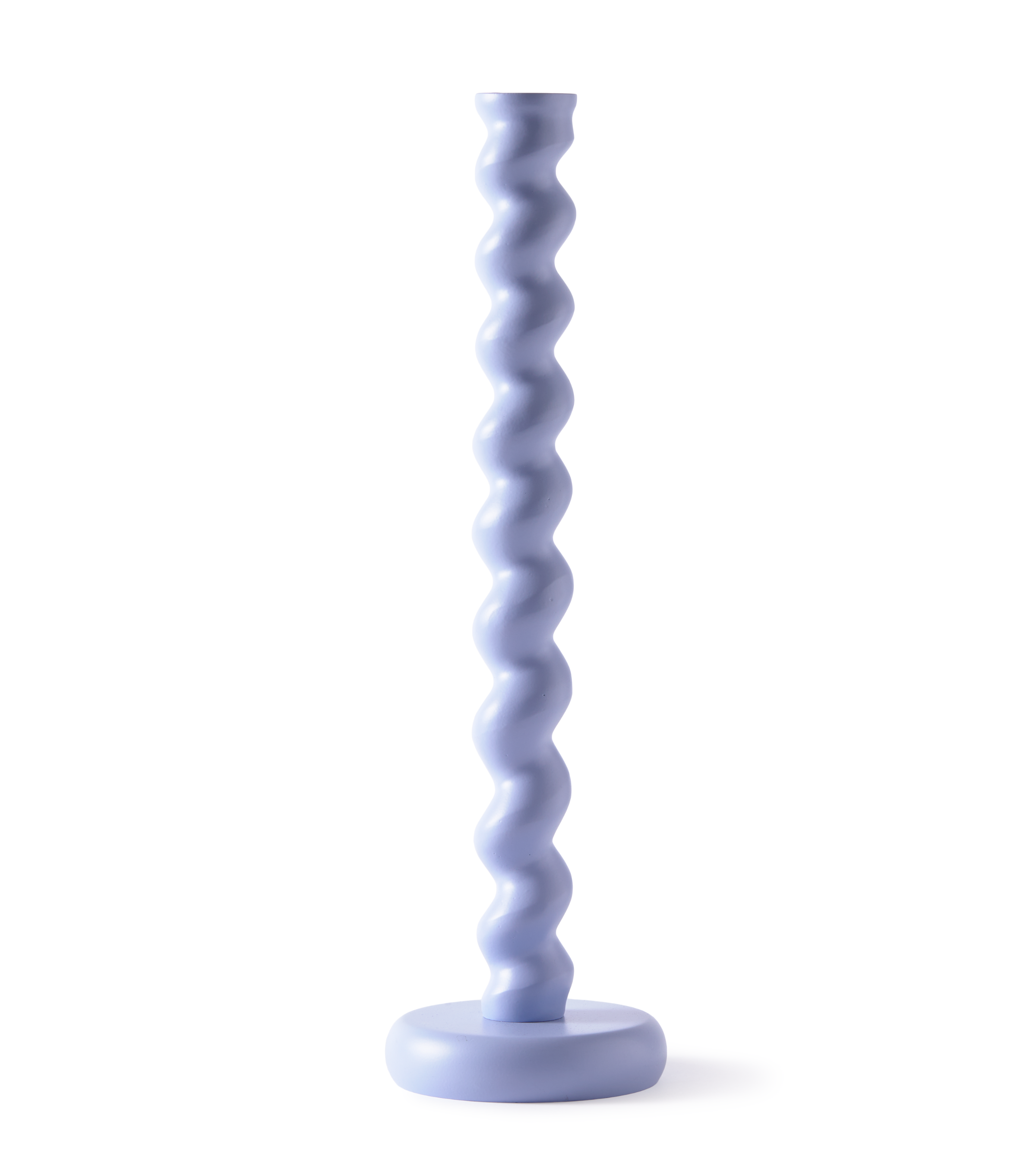 Świecznik TWISTER jasnoniebieski