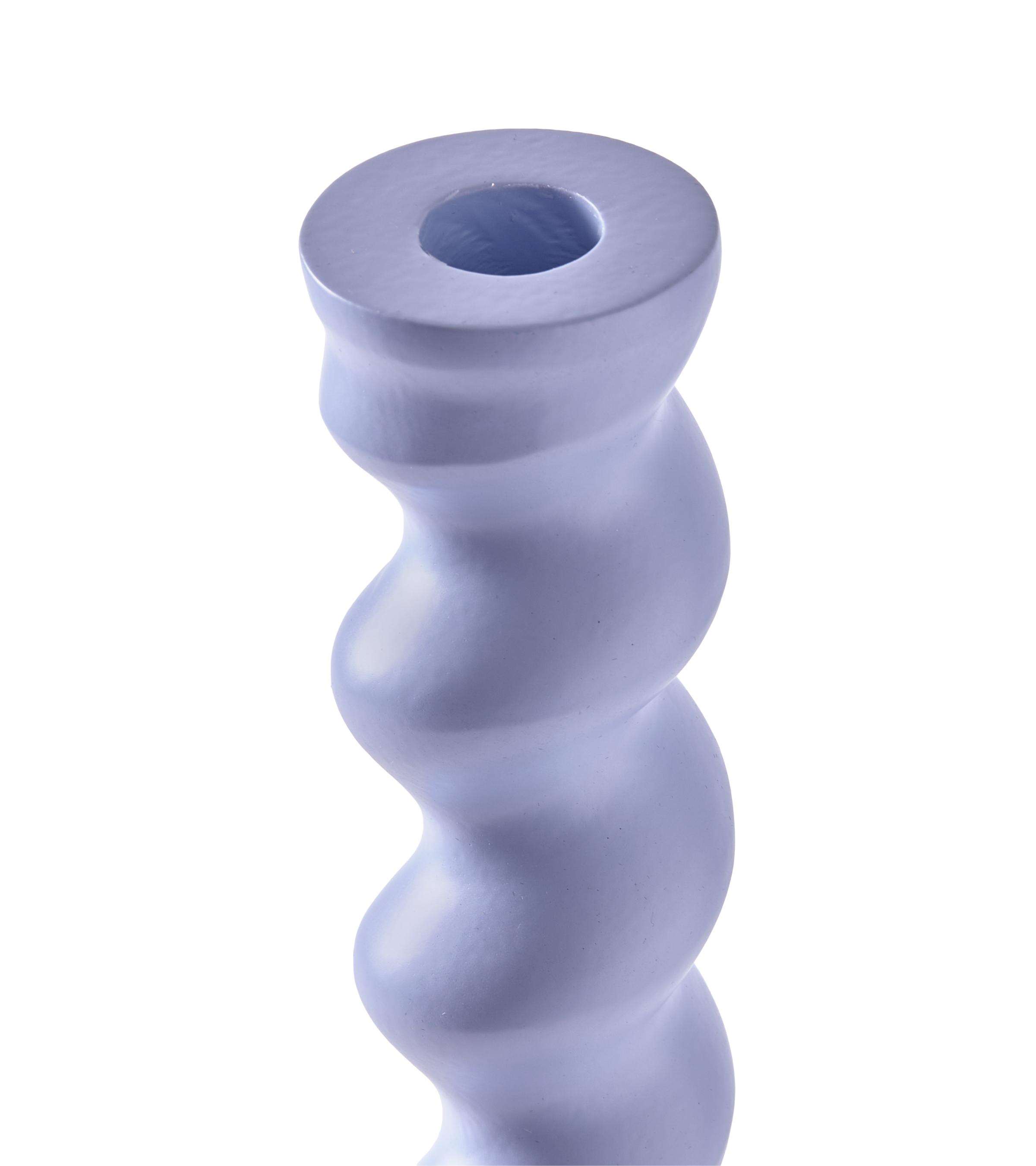 Świecznik TWISTER jasnoniebieski