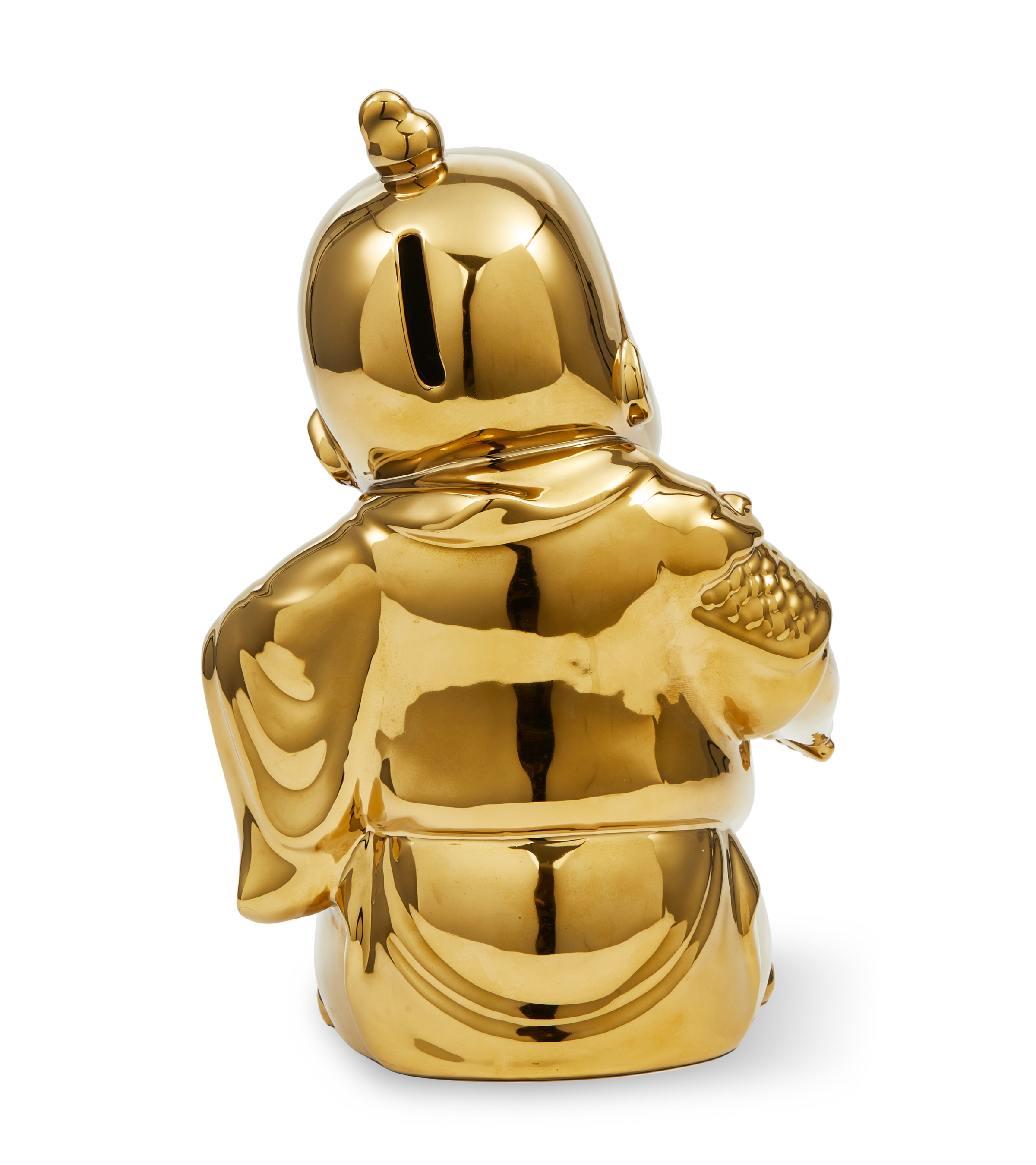 FUNNY WARRIOR piggy bank gold