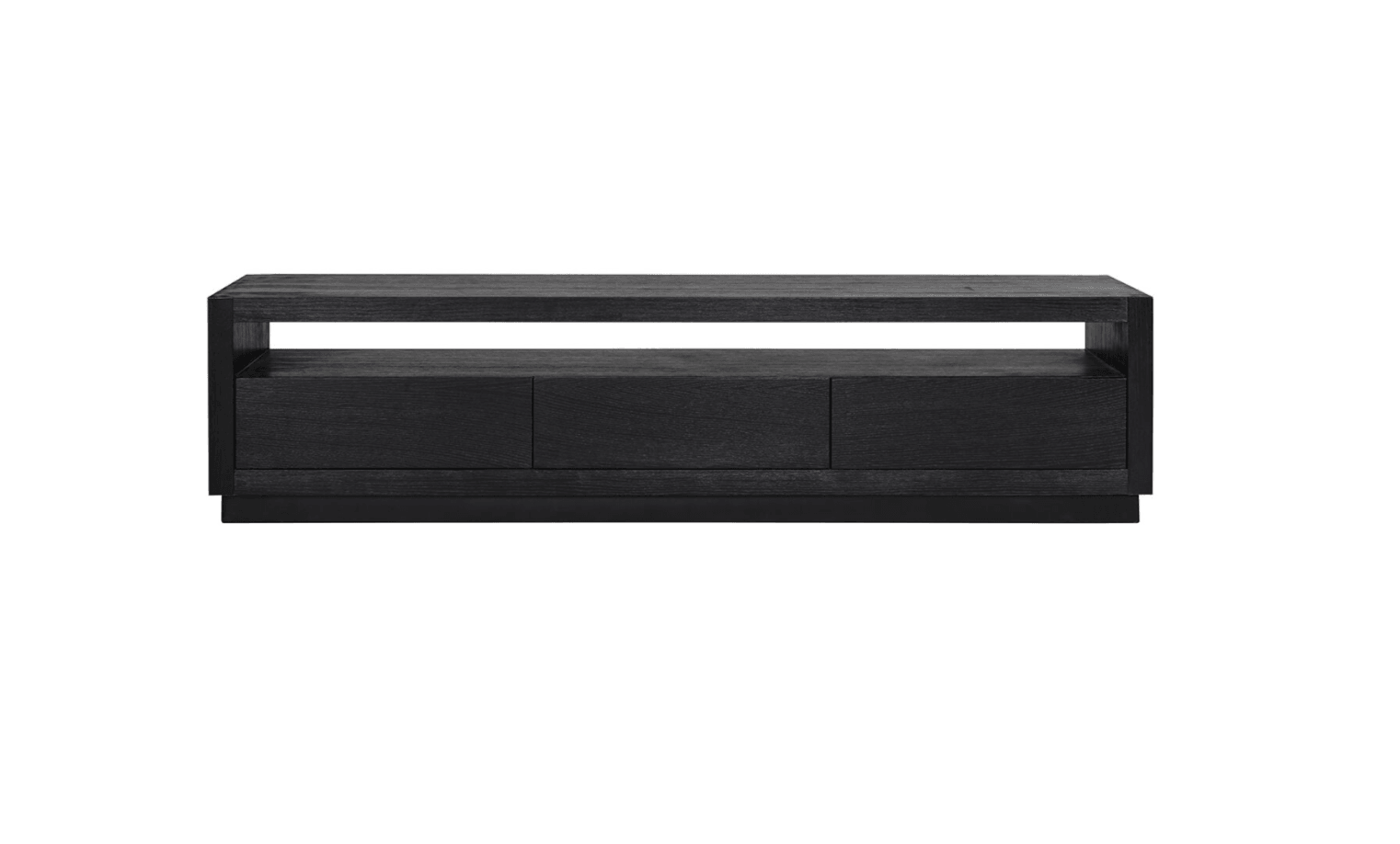 Szafka RTV OAKURA czarny fornir dębowy Richmond Interiors    Eye on Design