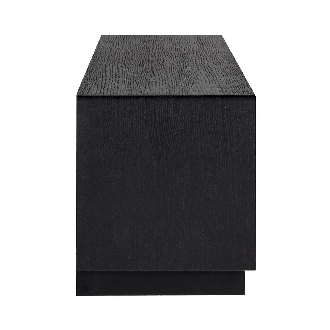 Szafka RTV OAKURA czarny fornir dębowy Richmond Interiors    Eye on Design