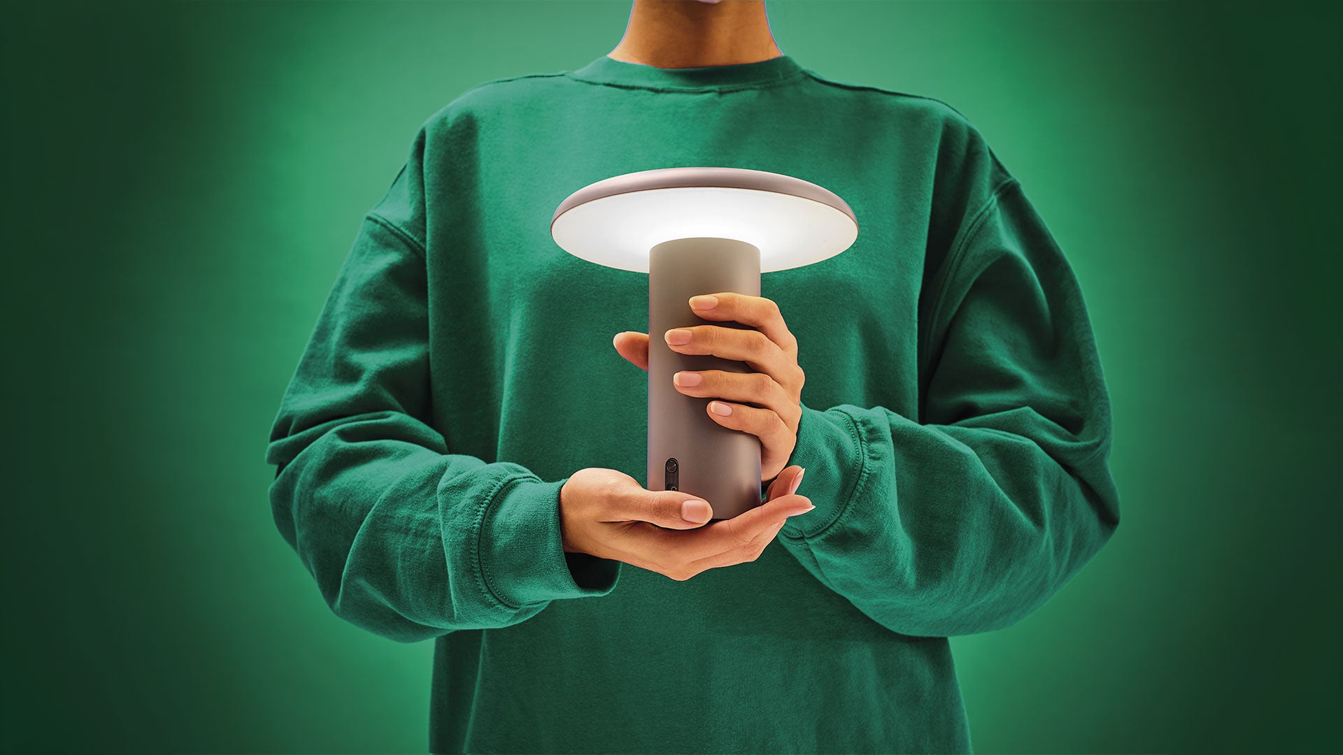 Portable Lamp TAKKU anodized gray