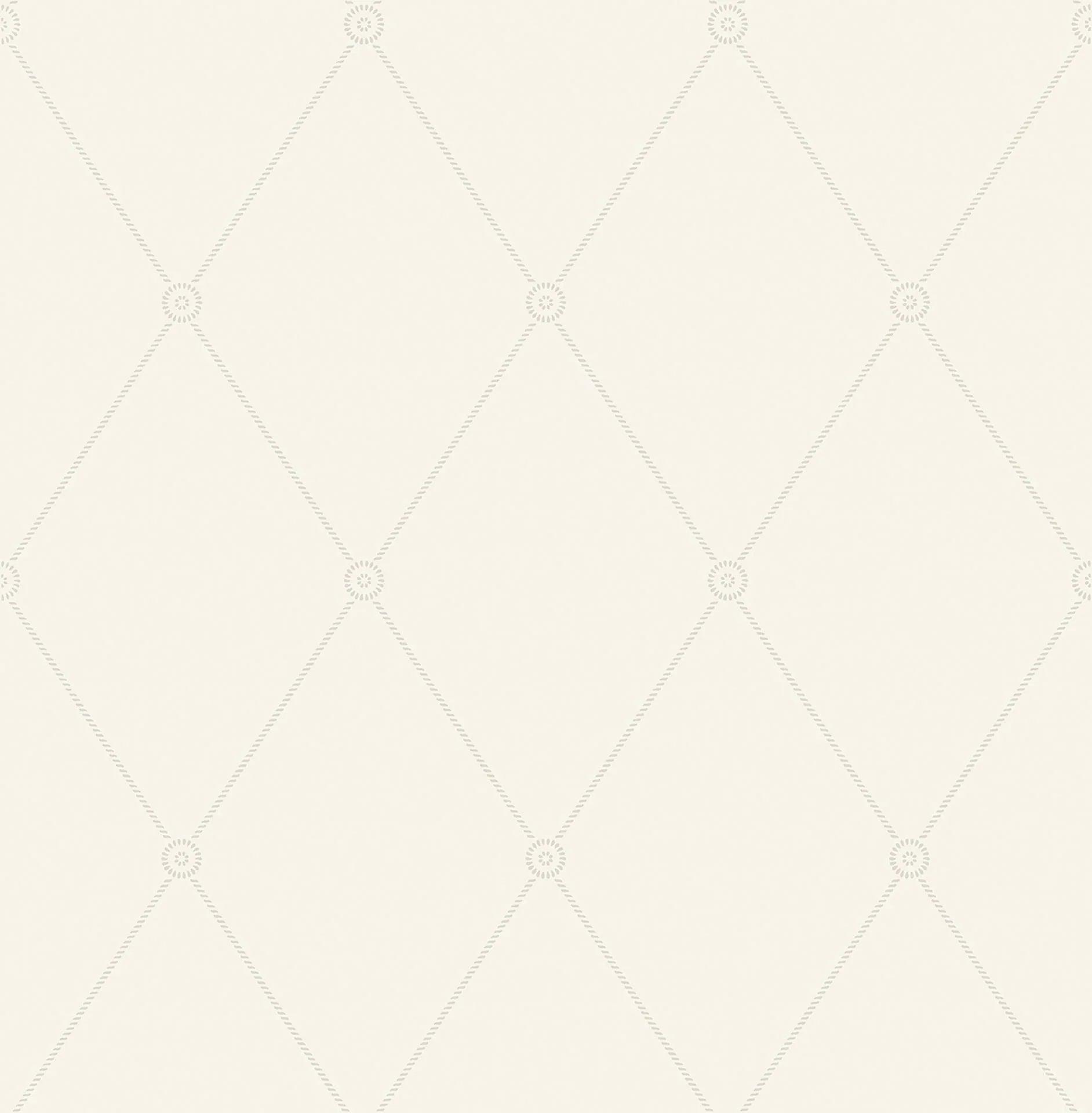 Tapeta ARCHIVE ANTHOLOGY - Large Georgian Rope Trellis biały Cole & Son    Eye on Design