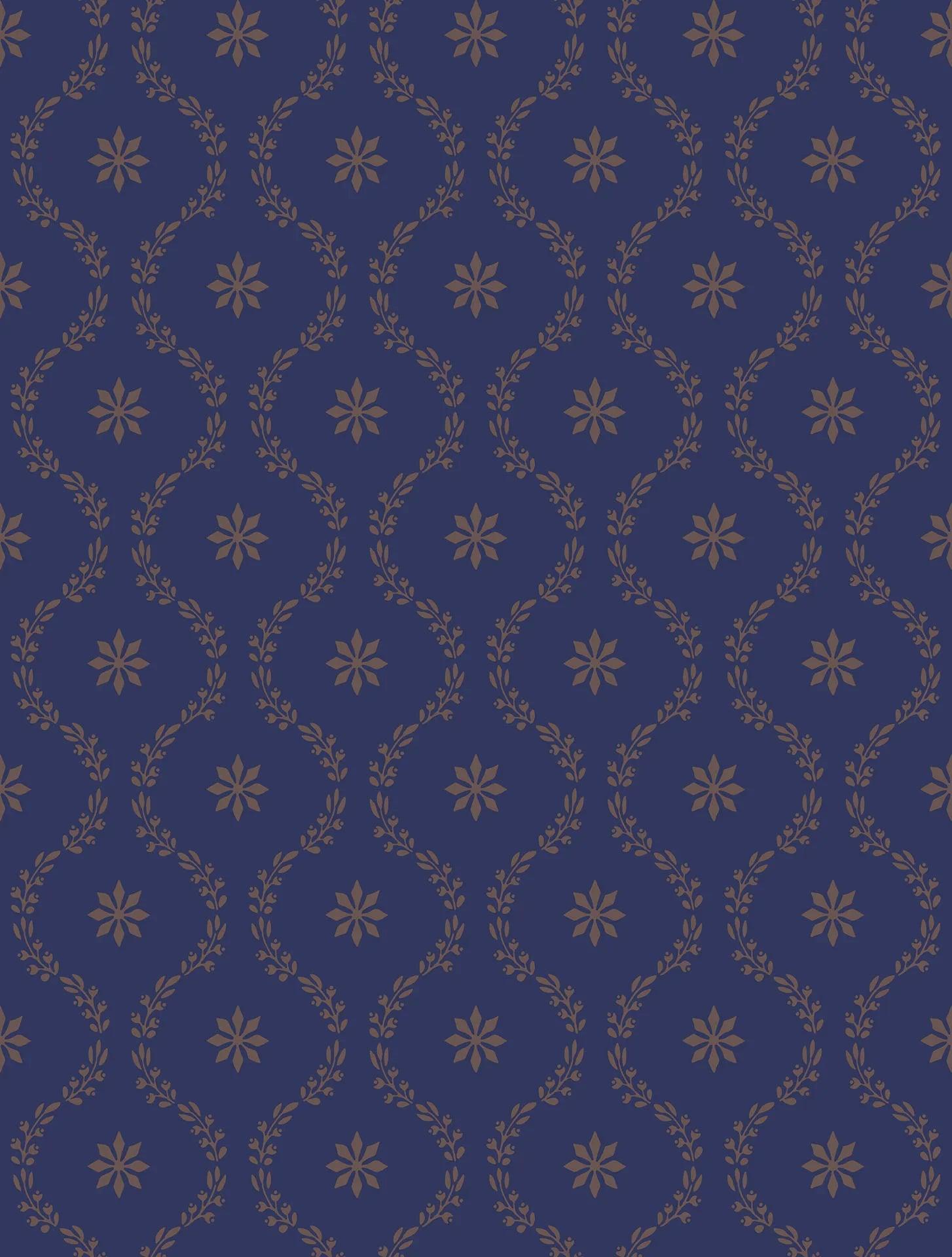 Tapeta ARCHIVE TRADITIONAL - Clandon metaliczne złoto na granacie Cole & Son    Eye on Design