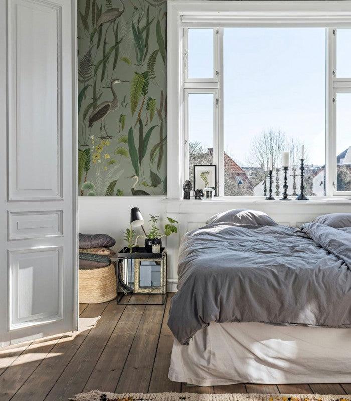 Tapeta Calm Heron Mint Wallcolors    Eye on Design