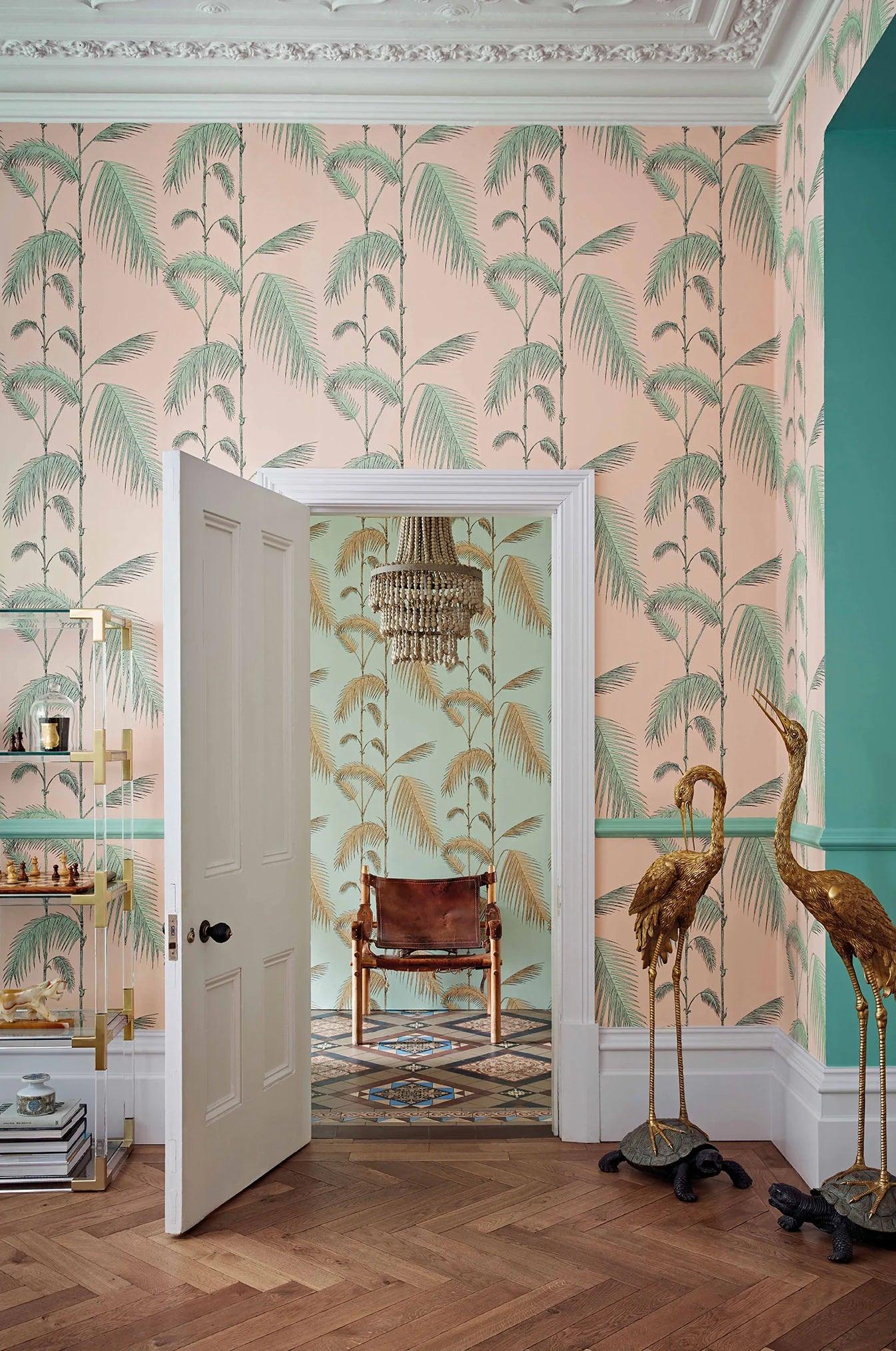 Tapeta ICONS - Palm Leaves różowy Cole & Son    Eye on Design