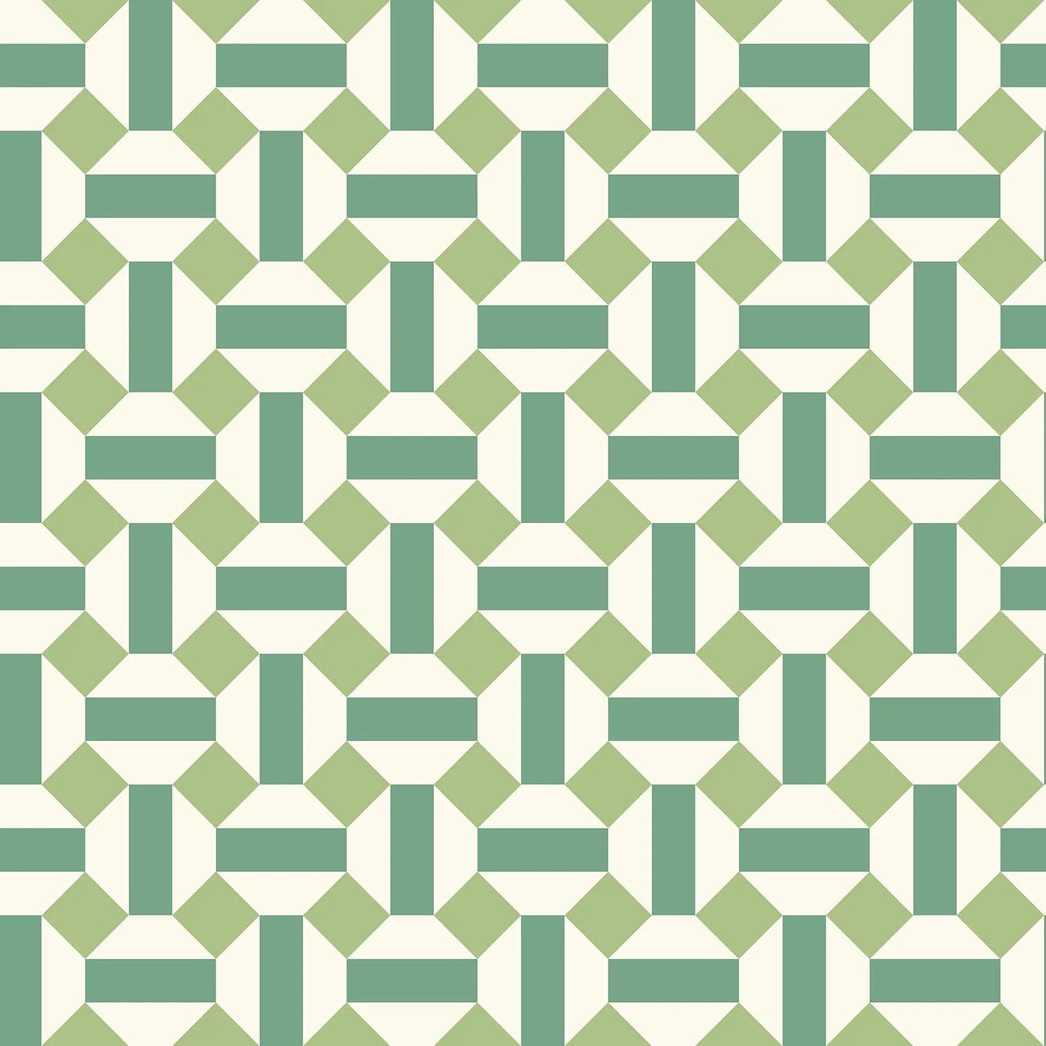 Tapeta SEVILLE - Alicatado zielony Cole & Son    Eye on Design
