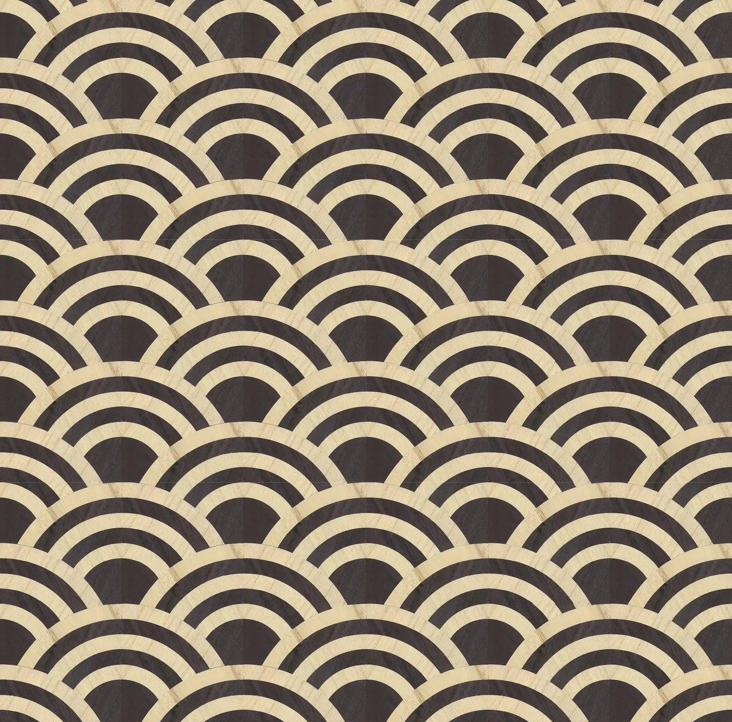 Tapeta z forniru drewnianego LUCKY O'S - BRICH & BLACK Arte    Eye on Design