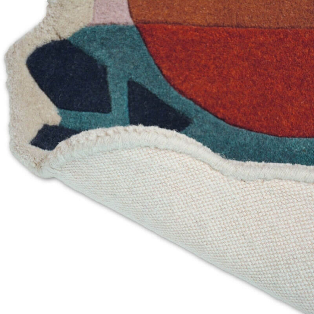 Round rug Zodiac Gemini beige-Morski