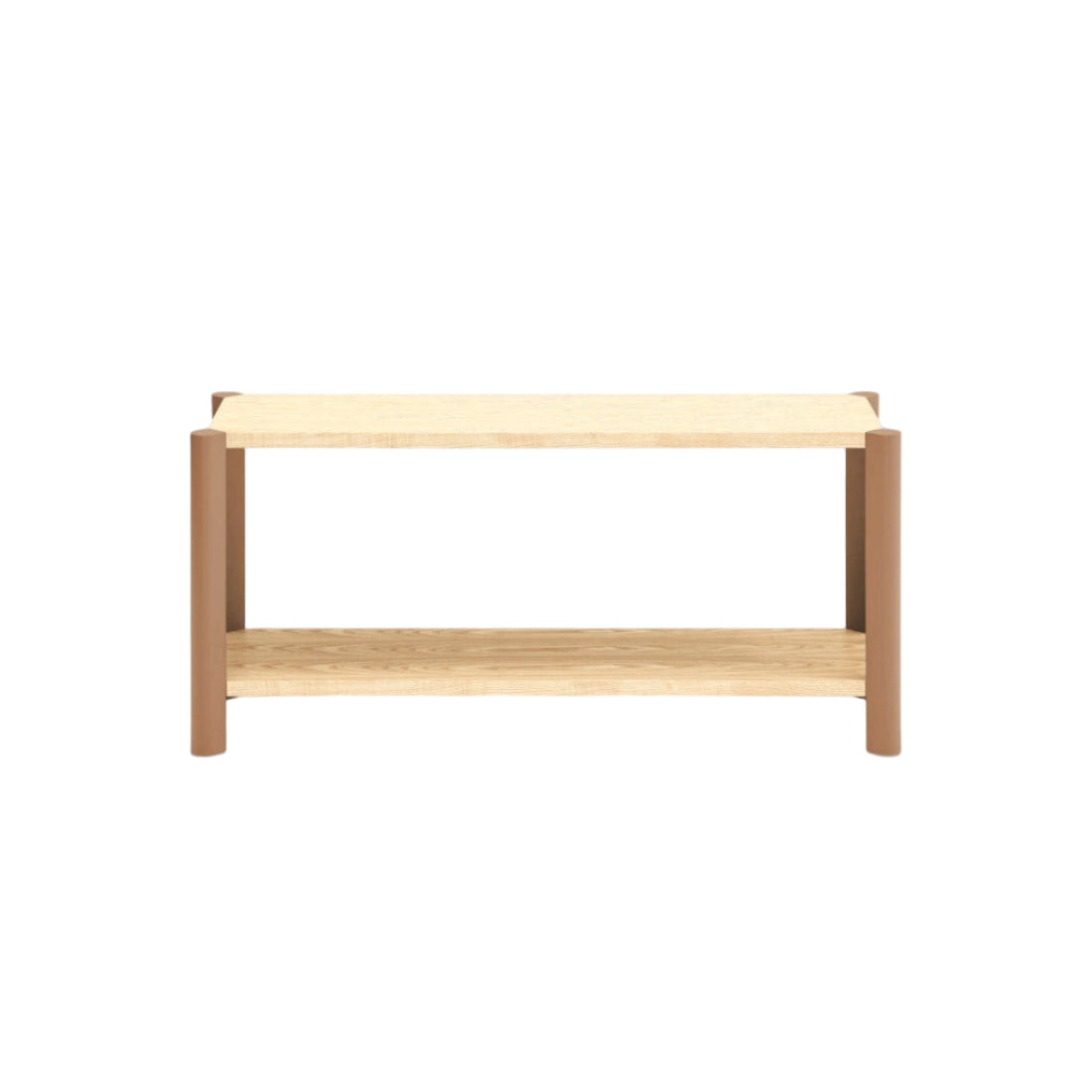 BONA Oak Wood Shelf with Brown Base