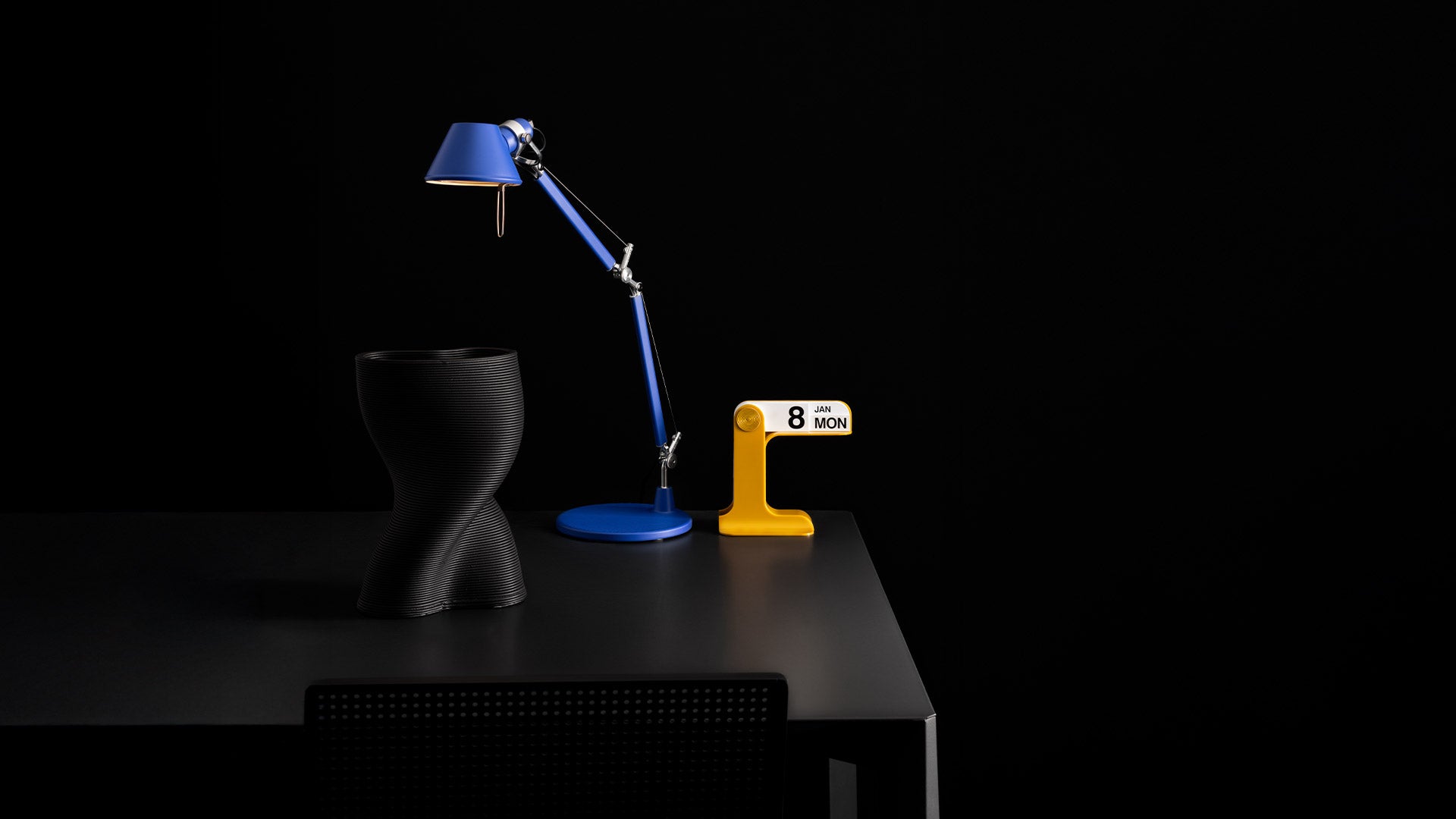 Adjustable Desk Lamp TOLOMEO MICRO COLOR MATTE Royal Blue