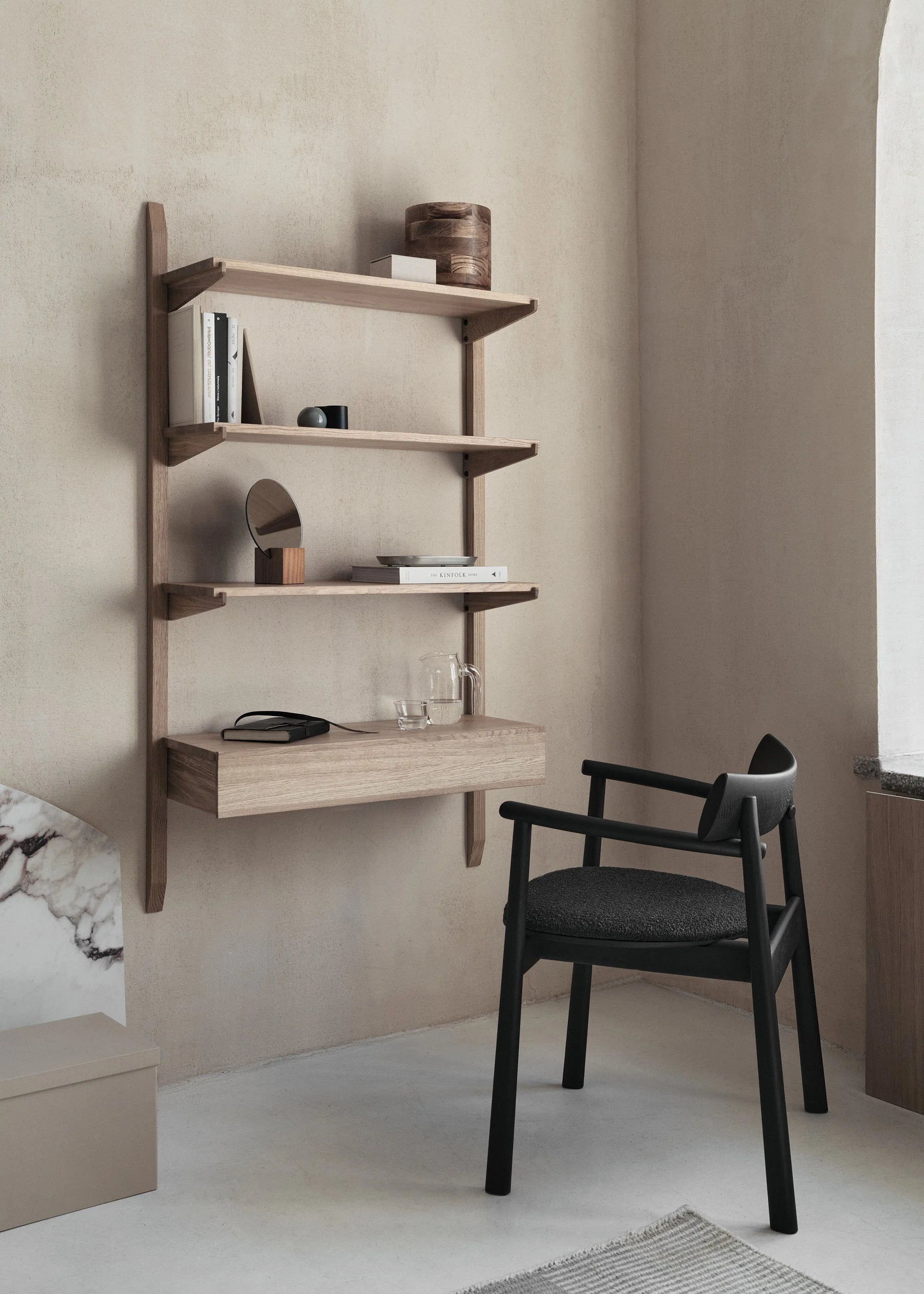 NOKI shelf system oak wood