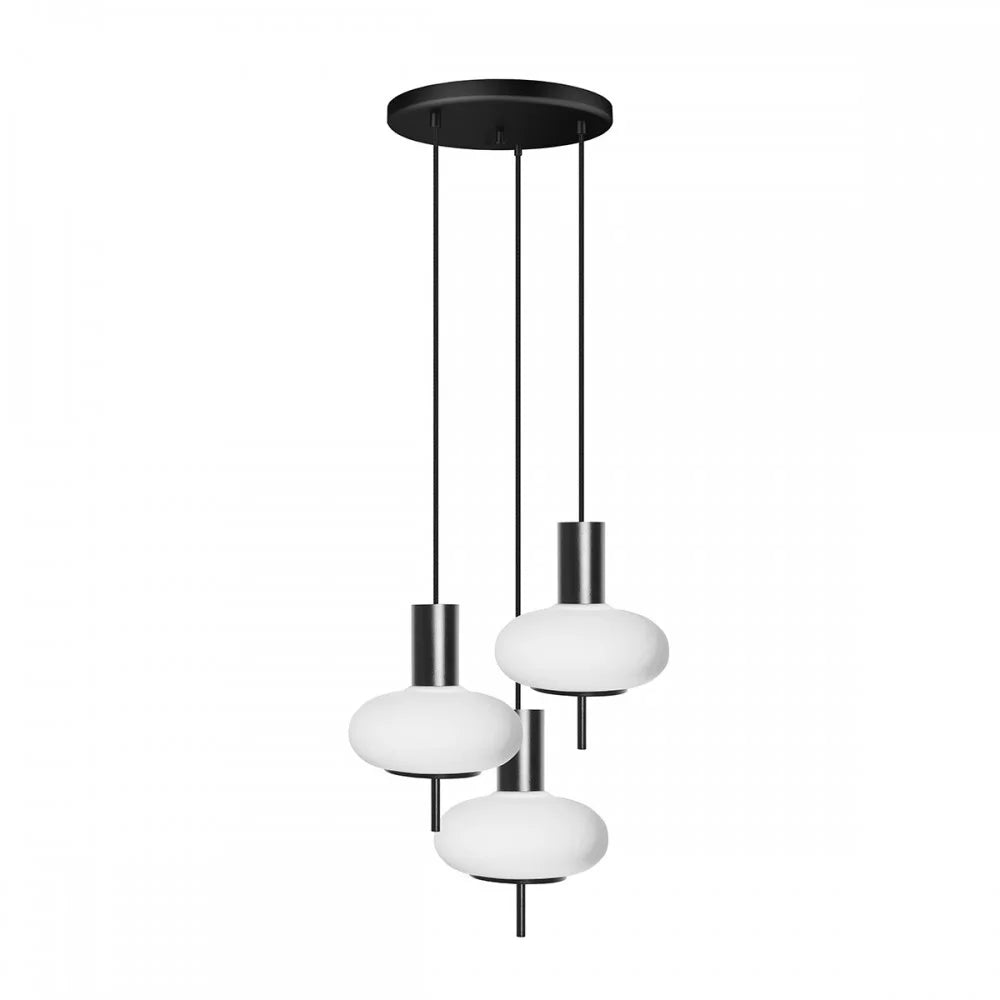 TORNI 3P Black Pendant Lamp